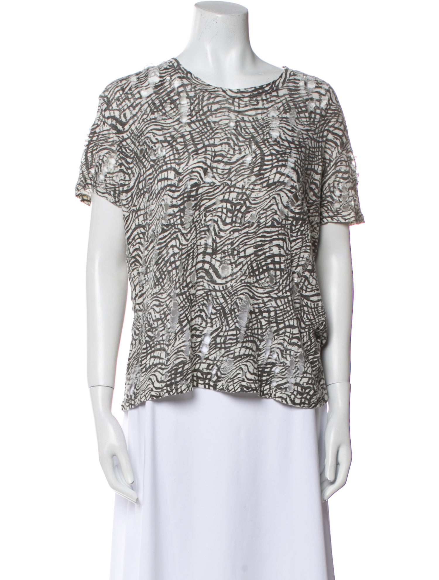 Iro Linen Printed T-Shirt