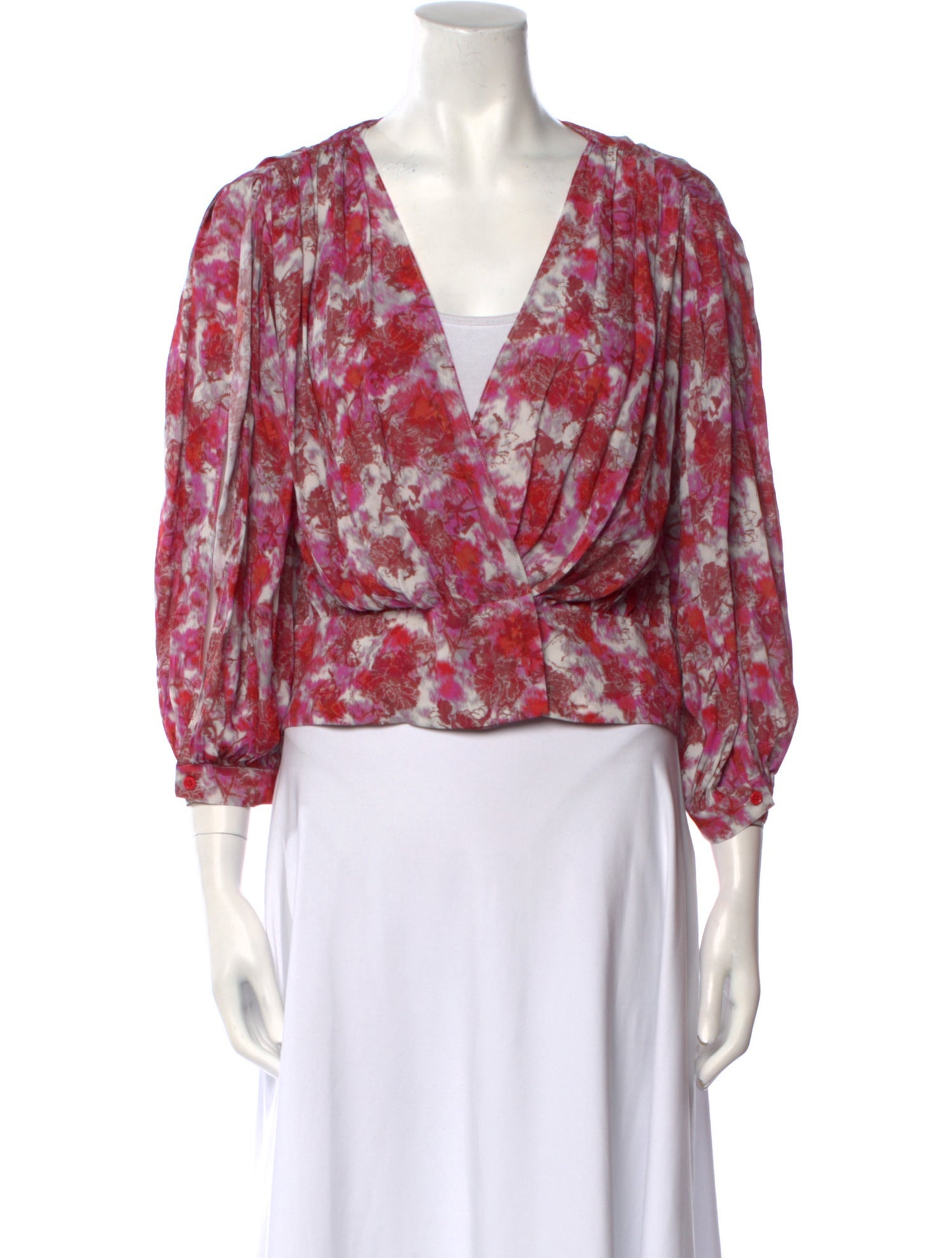 Iro Floral Print V-Neck Blouse