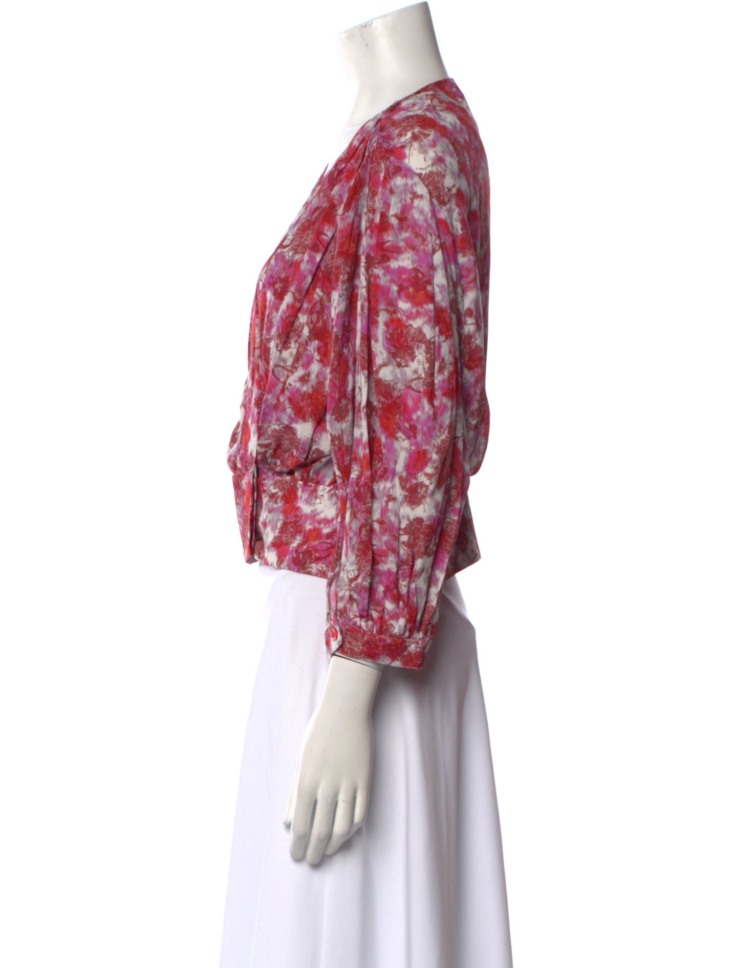 Iro Floral Print V-Neck Blouse