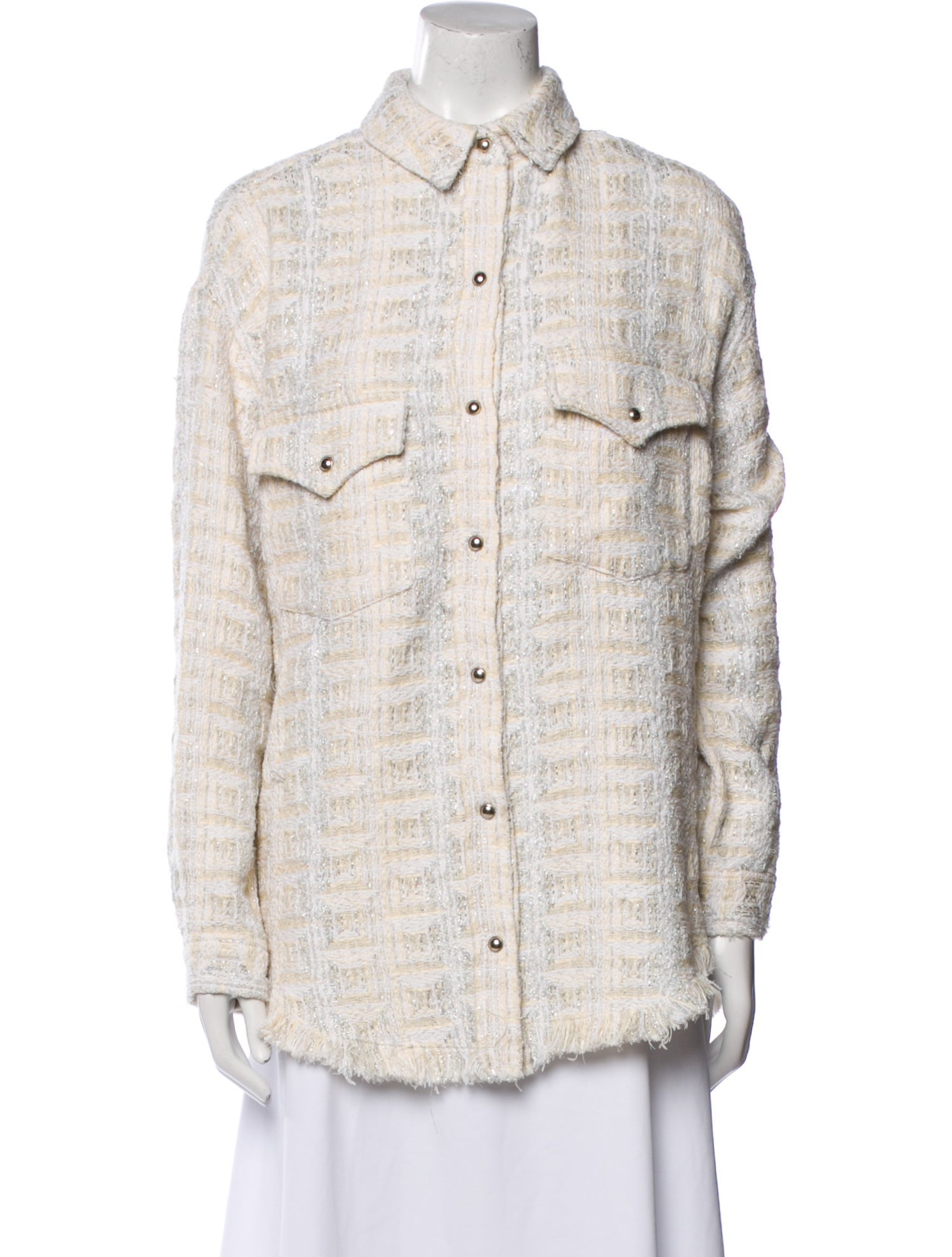 Iro Tweed Pattern Jacket