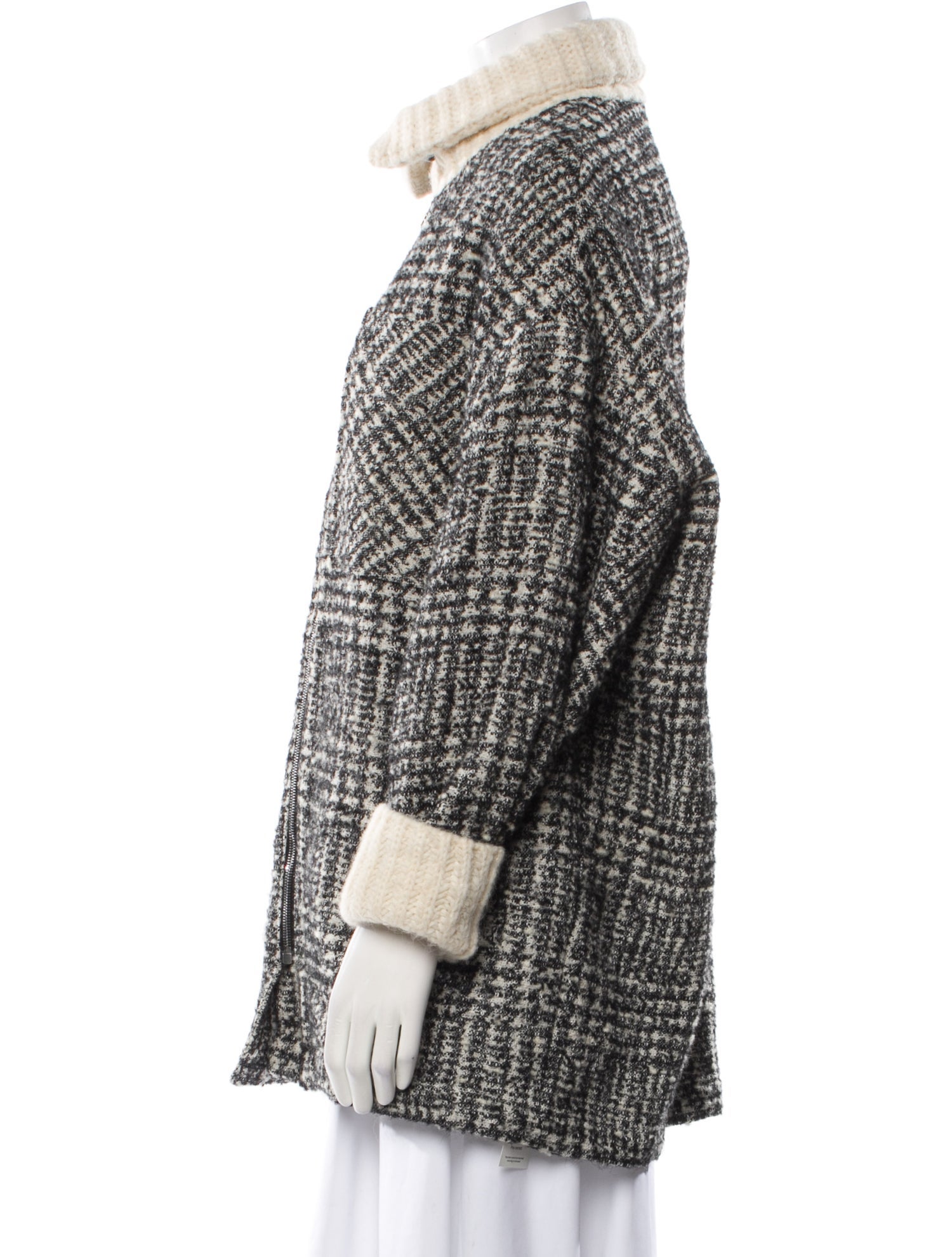 Iro Houndstooth Print Coat