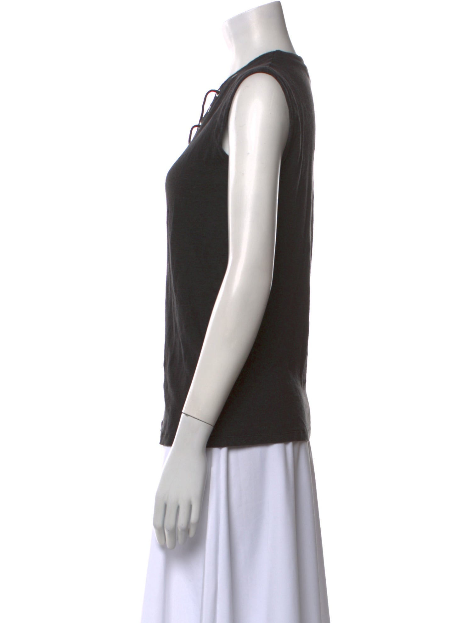 Iro Linen V-Neck Top