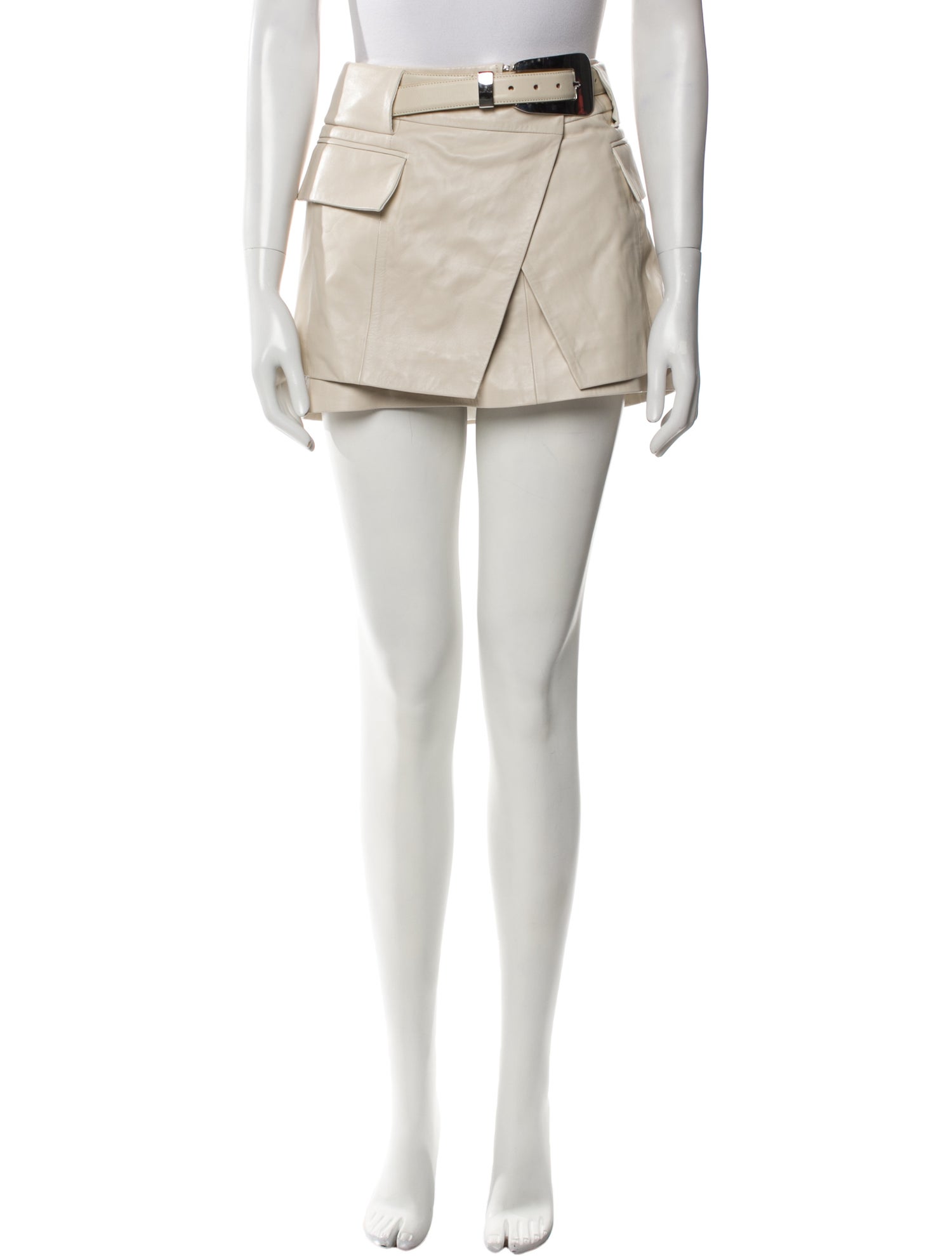 Iro Lamb Leather Mini Skirt