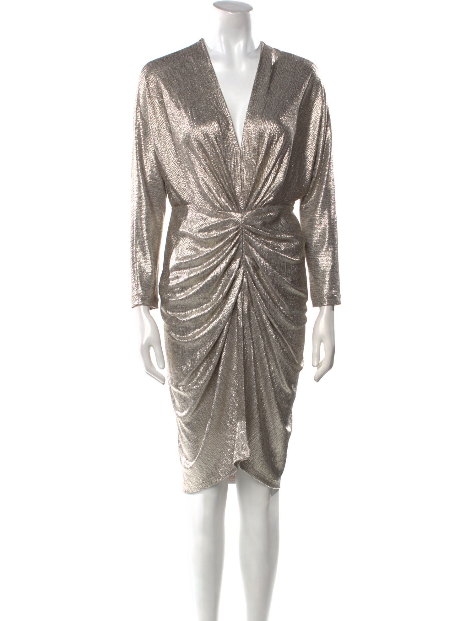 Iro V-Neck Knee-Length Dress