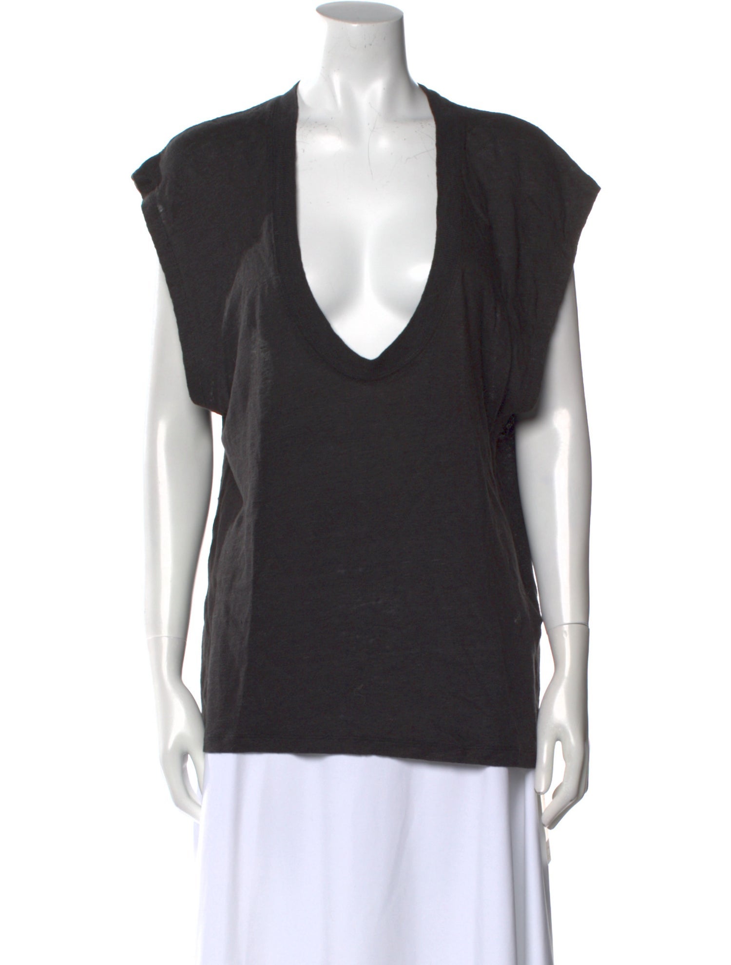 Iro Linen V-Neck T-Shirt