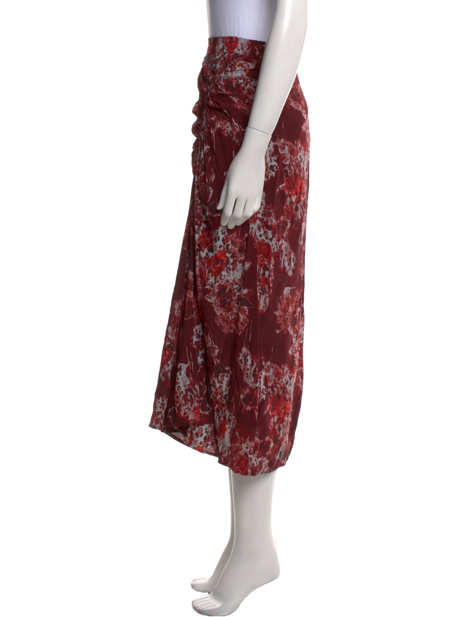 Iro Floral Print Midi Length Skirt