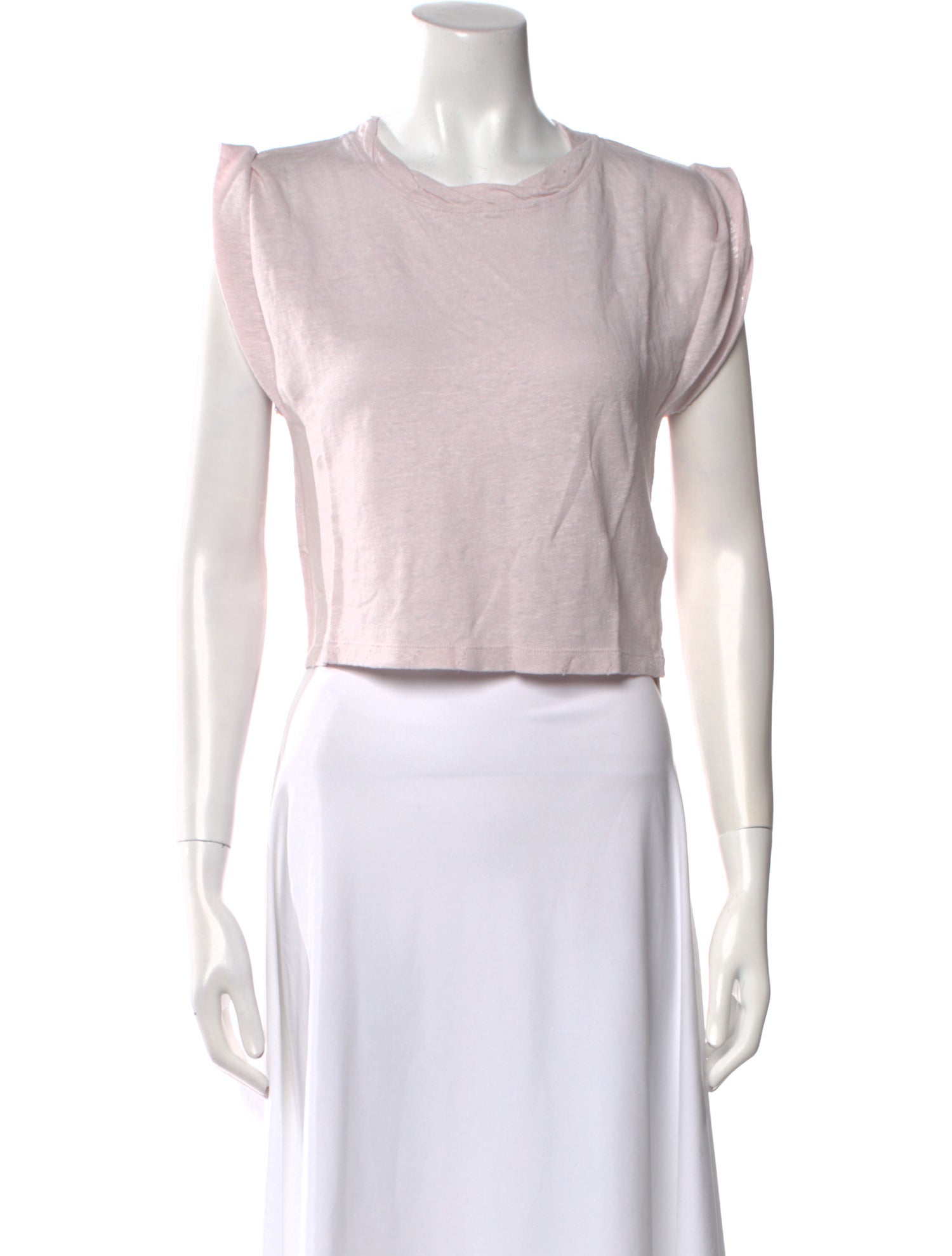 Iro Linen Scoop Neck Crop Top w/ Tags