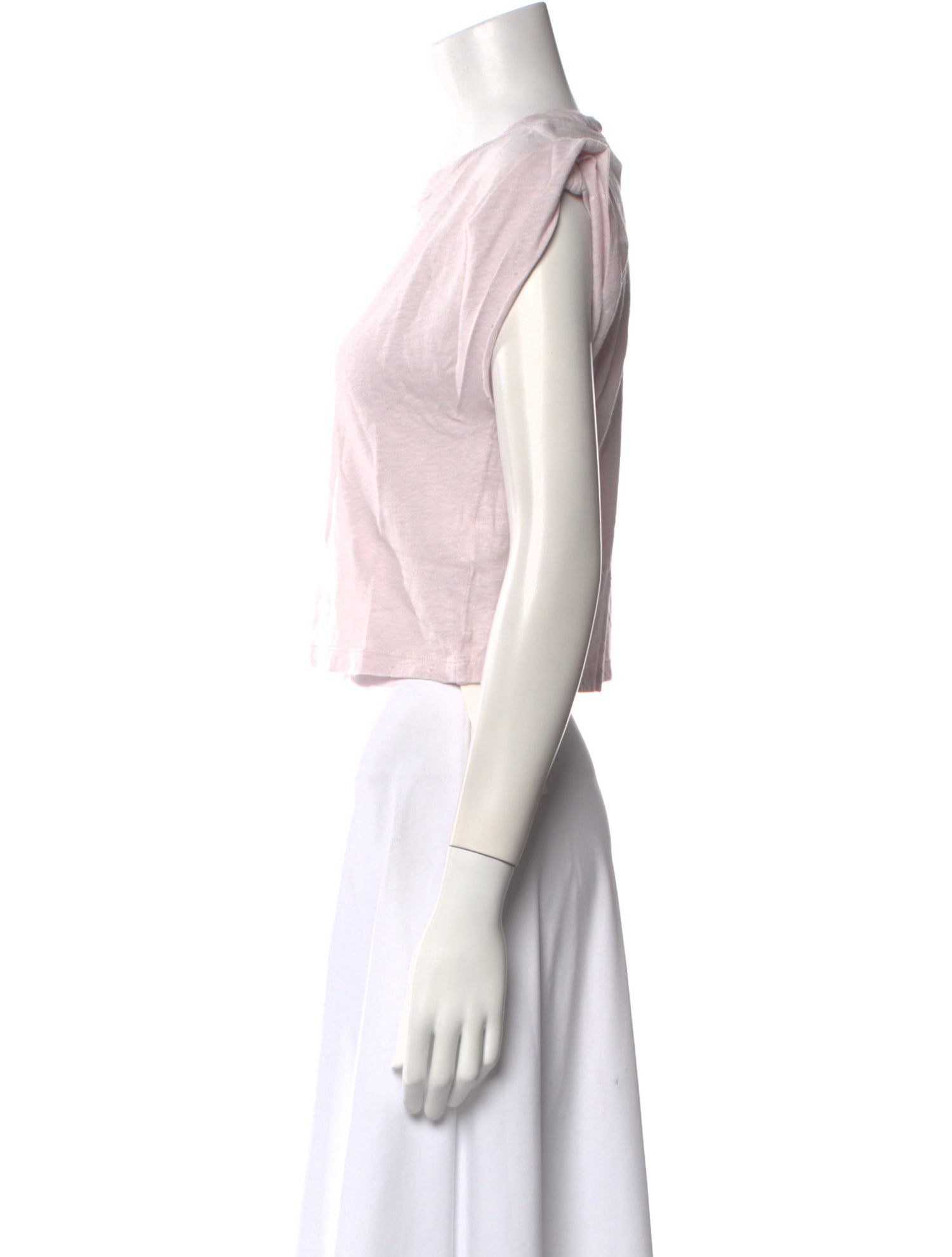 Iro Linen Scoop Neck Crop Top w/ Tags