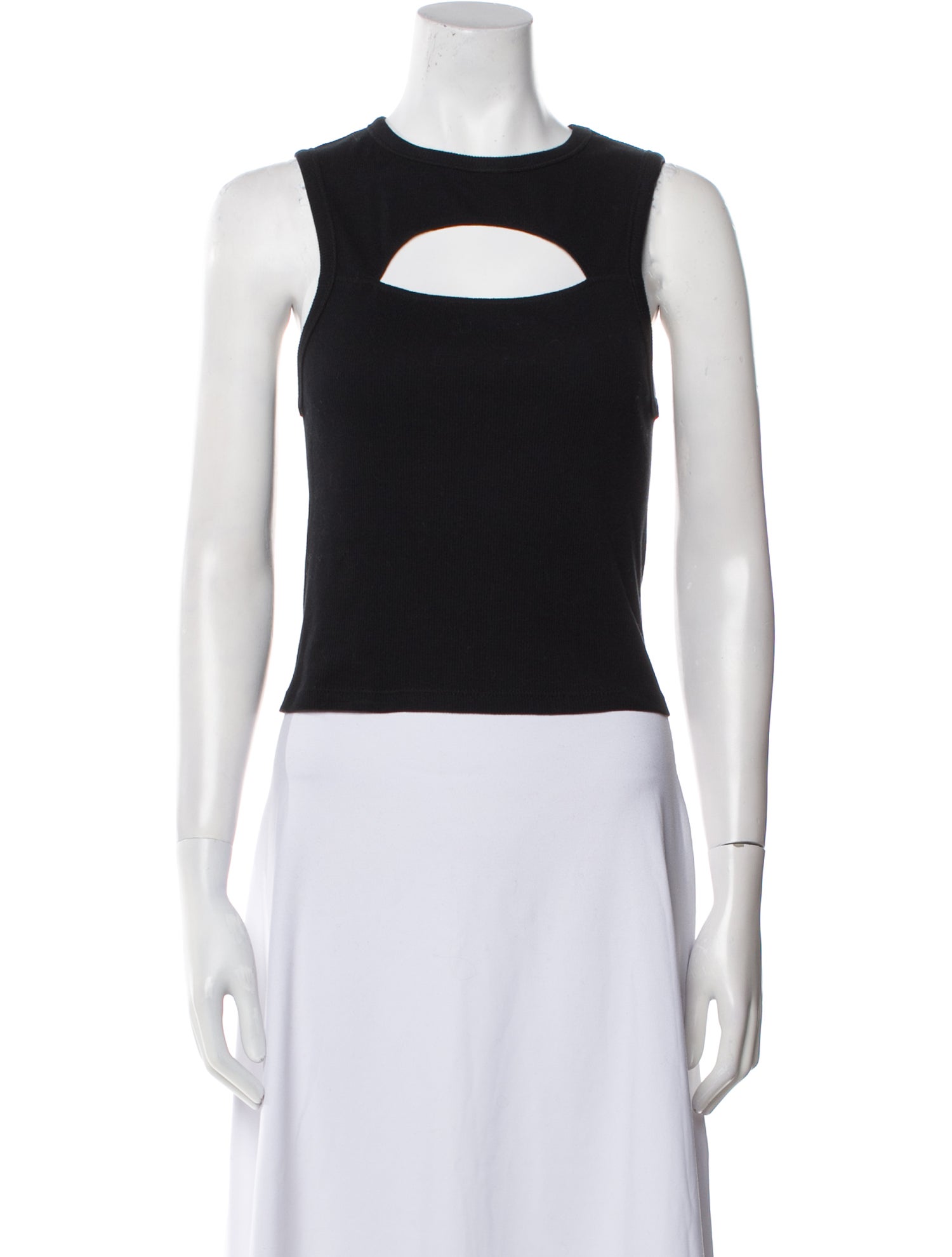 Iro Crew Neck Sleeveless Crop Top