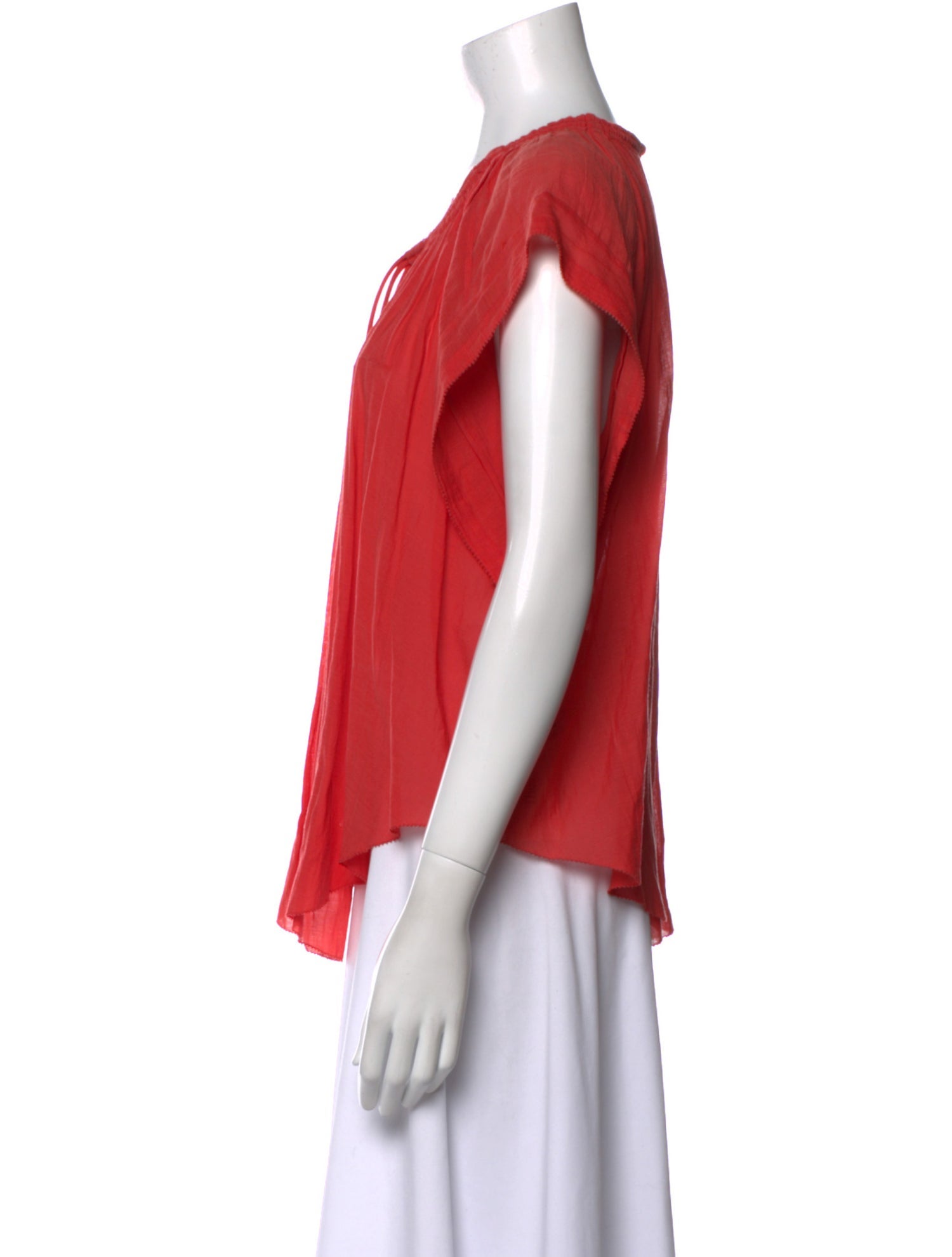 Iro Scoop Neck Short Sleeve Top