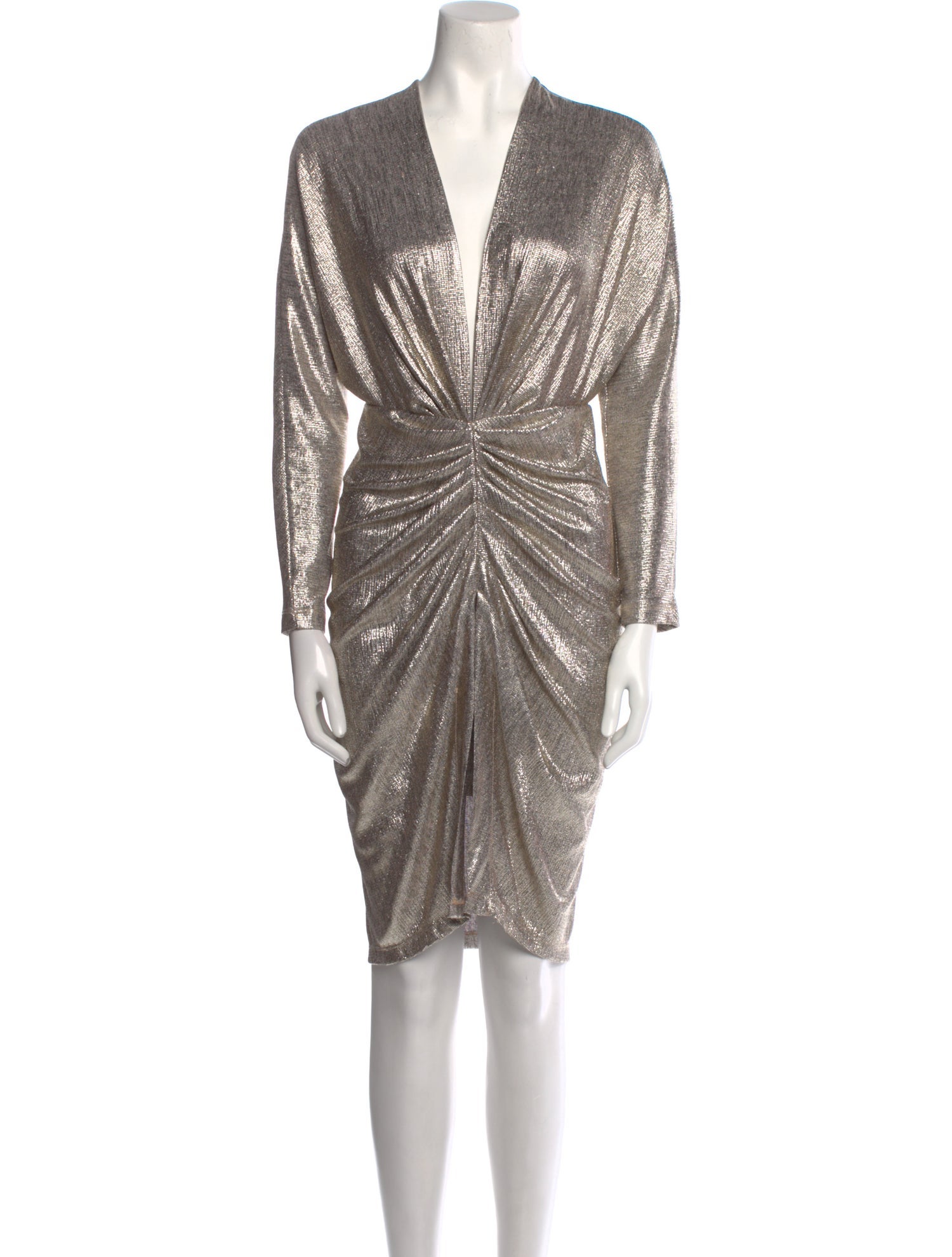 Iro Plunge Neckline Knee-Length Dress