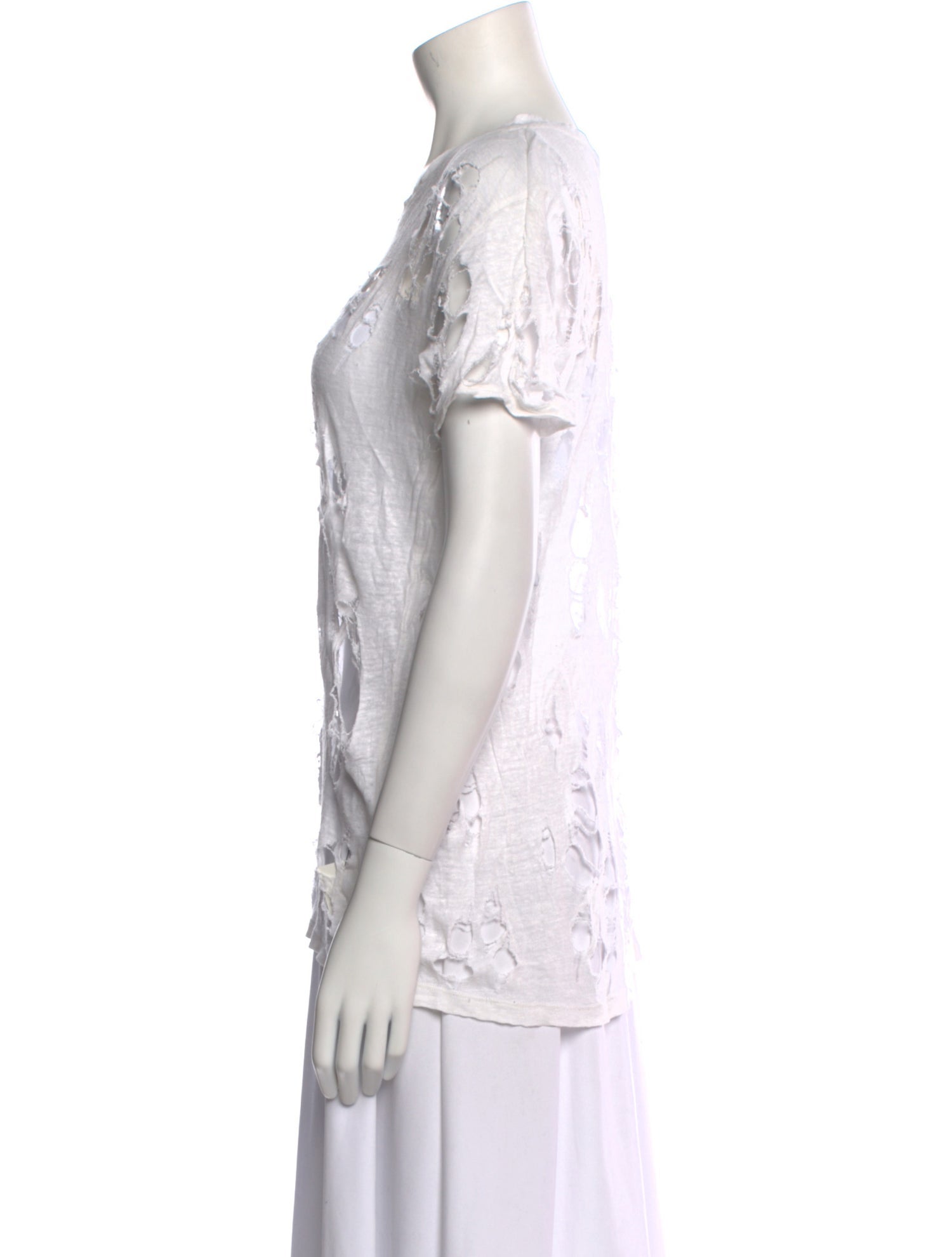 Iro Linen Scoop Neck T-Shirt