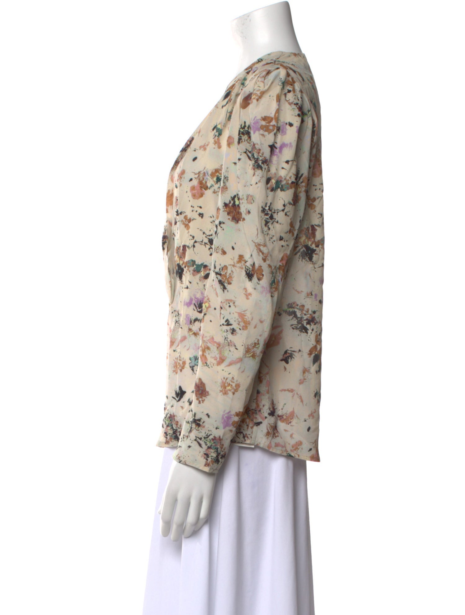 Iro Floral Print V-Neck Blouse