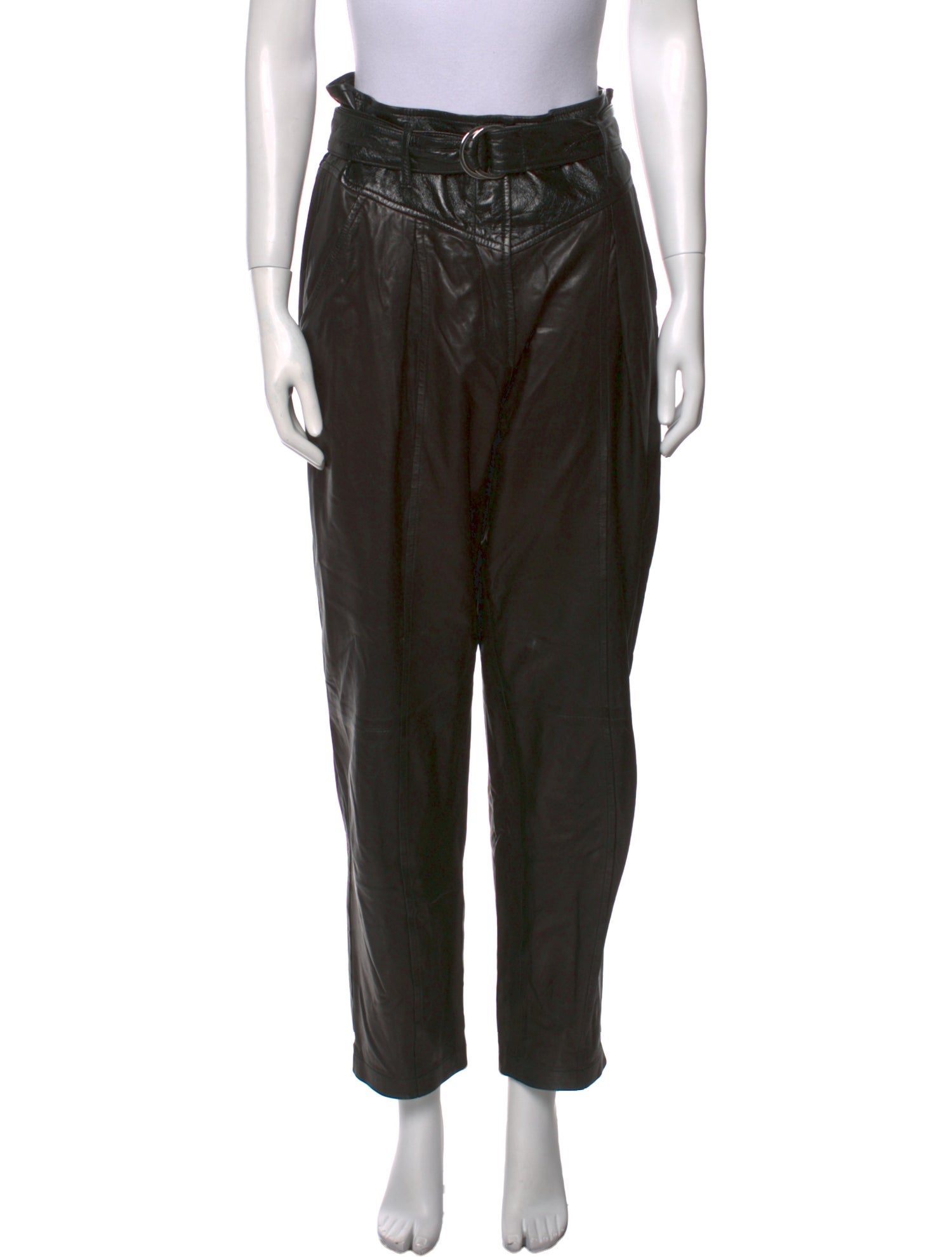 Iro Lamb Leather Straight Leg Pants