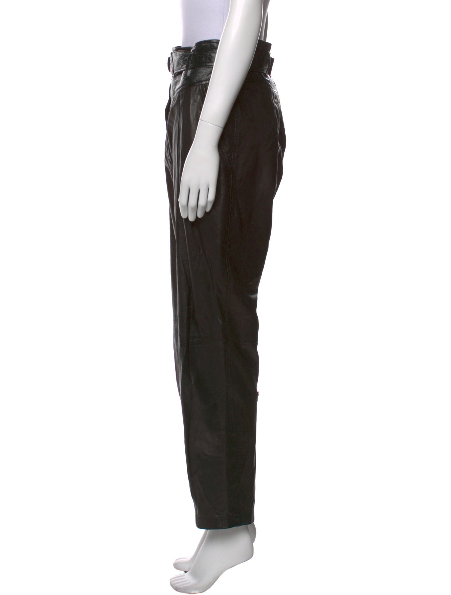 Iro Lamb Leather Straight Leg Pants