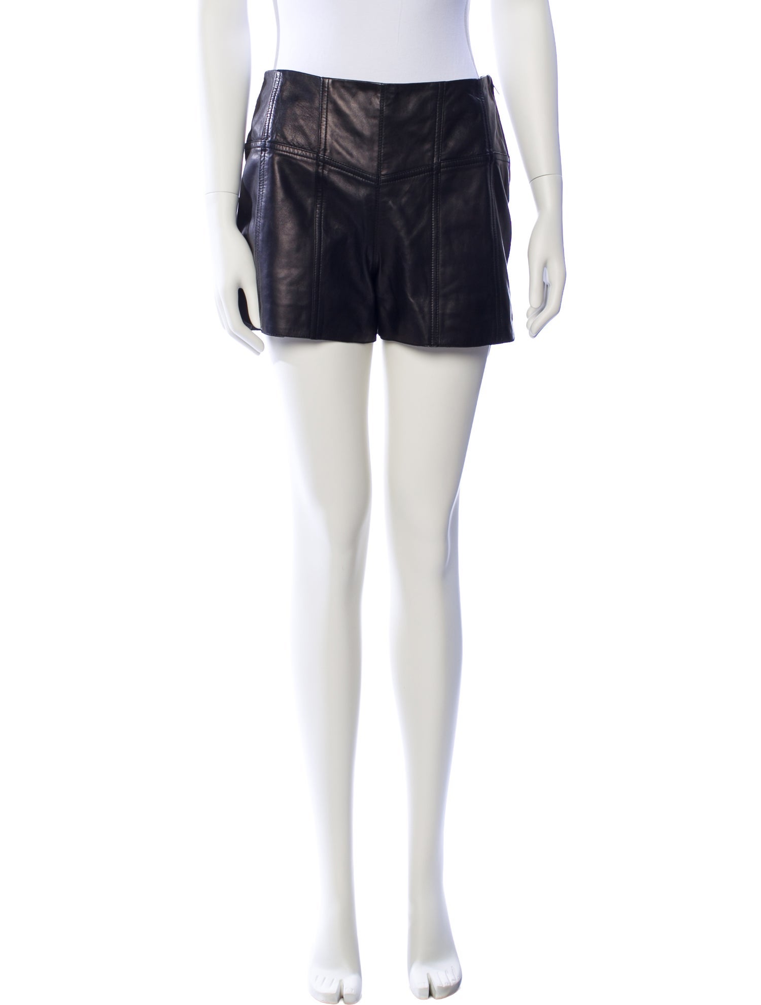 Iro Lamb Leather Mini Shorts
