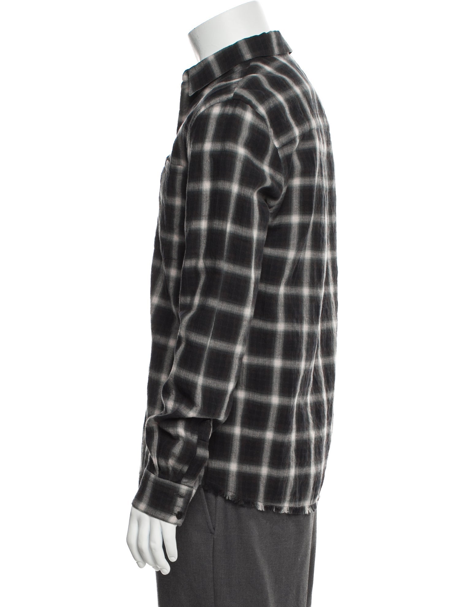 Iro Plaid Print Long Sleeve Shirt w/ Tags