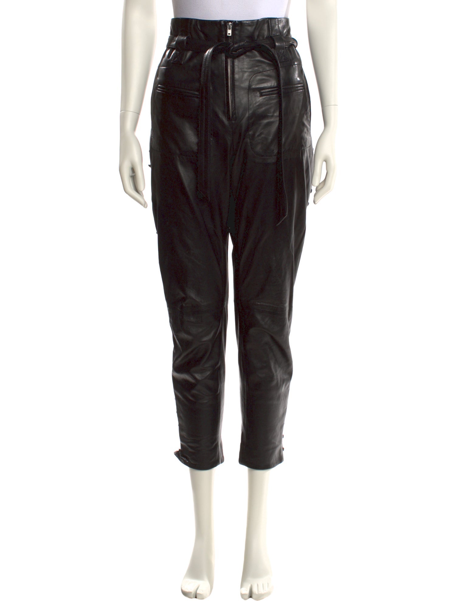 Iro Lamb Leather Straight Leg Pants