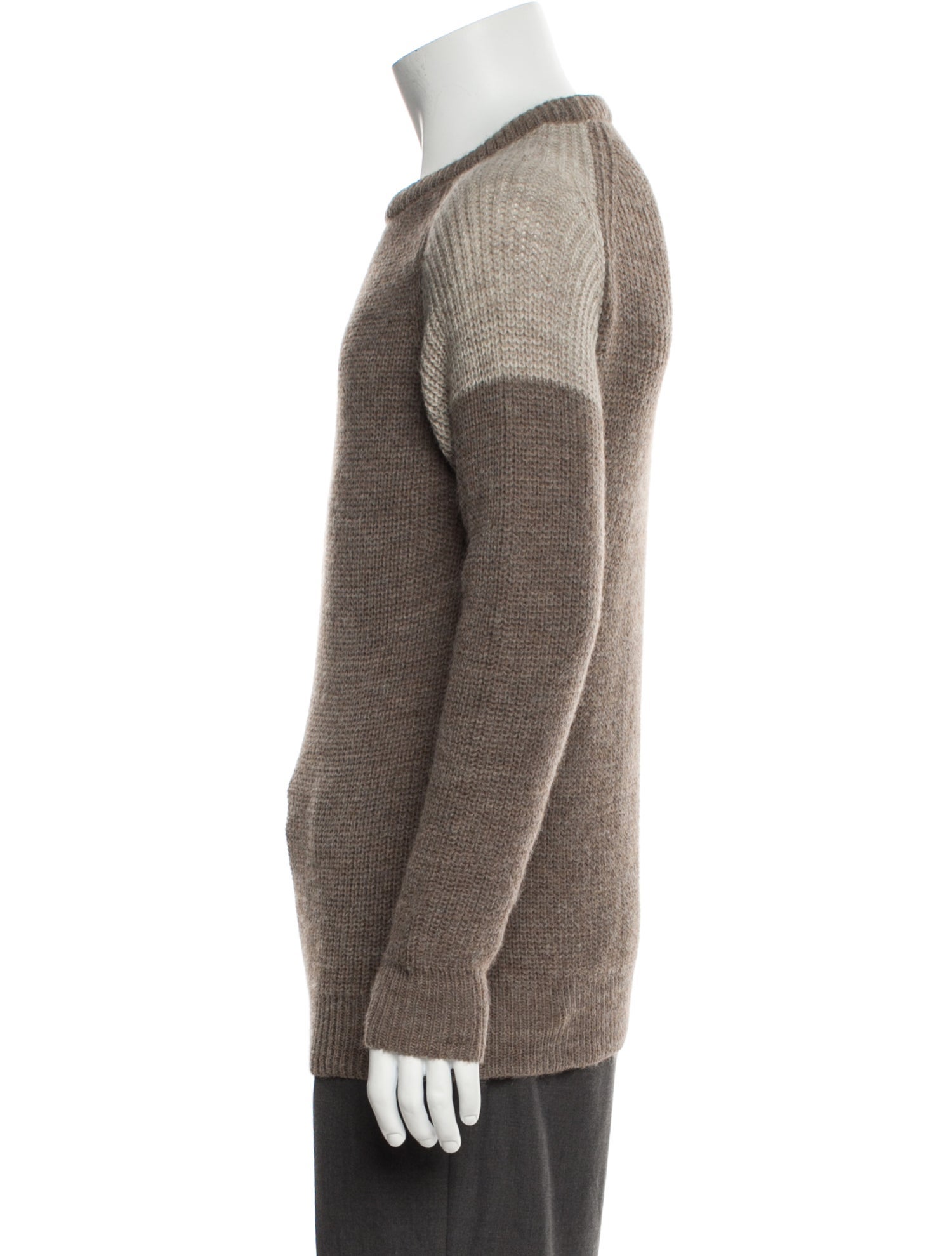 Iro Colorblock Pattern Crew Neck Pullover