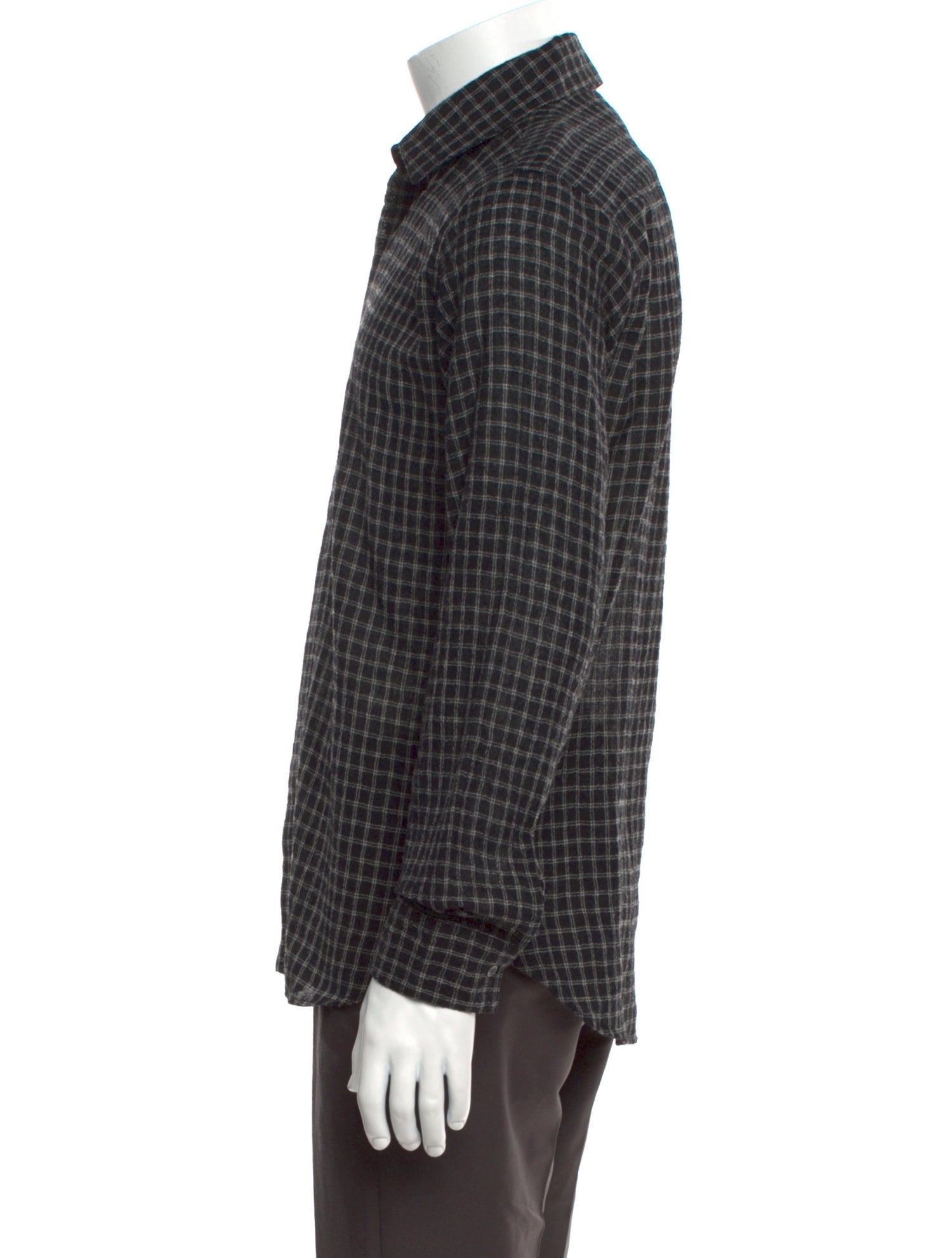 Iro Plaid Print Long Sleeve Dress Shirt w/ Tags
