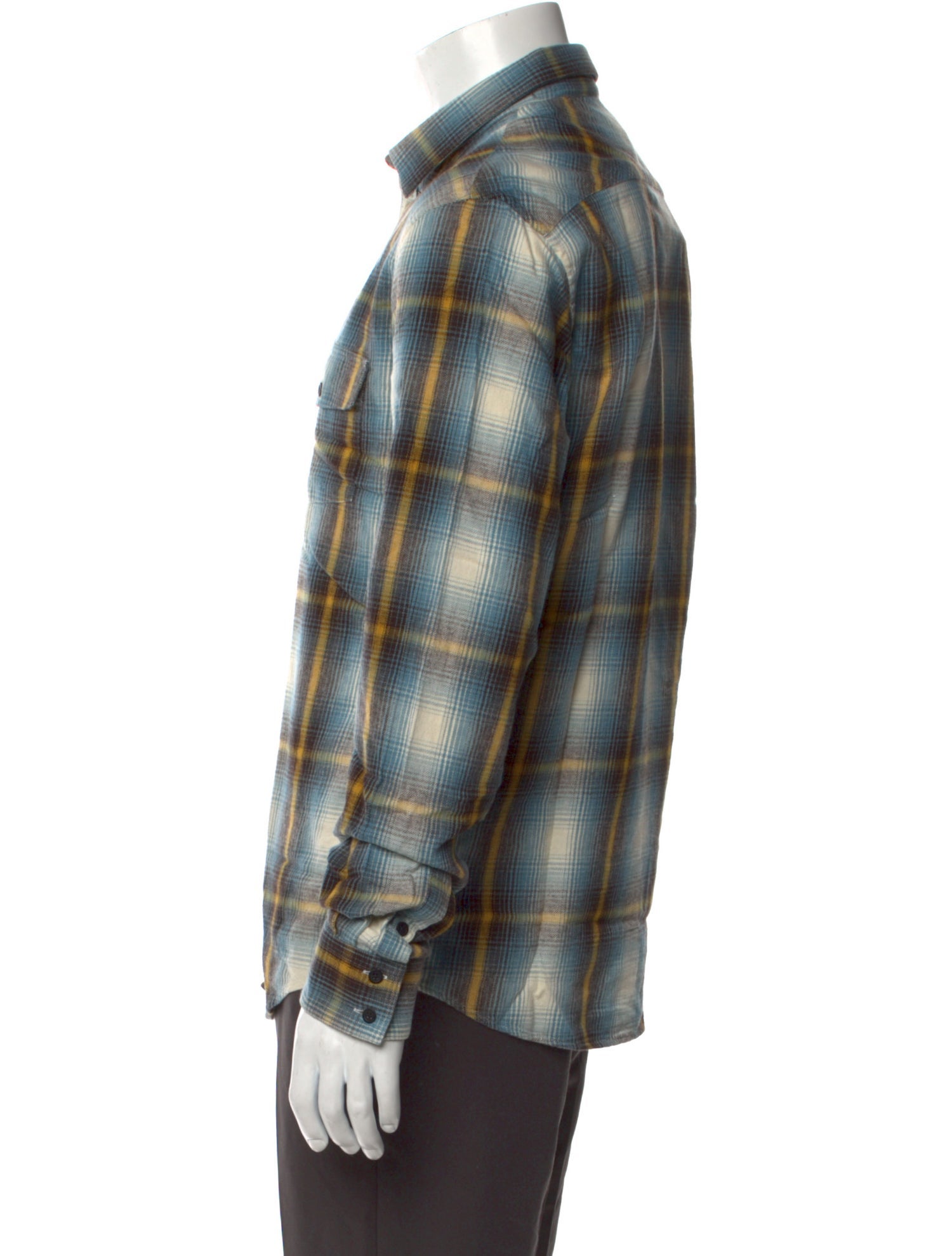 Iro Plaid Print Long Sleeve Shirt w/ Tags