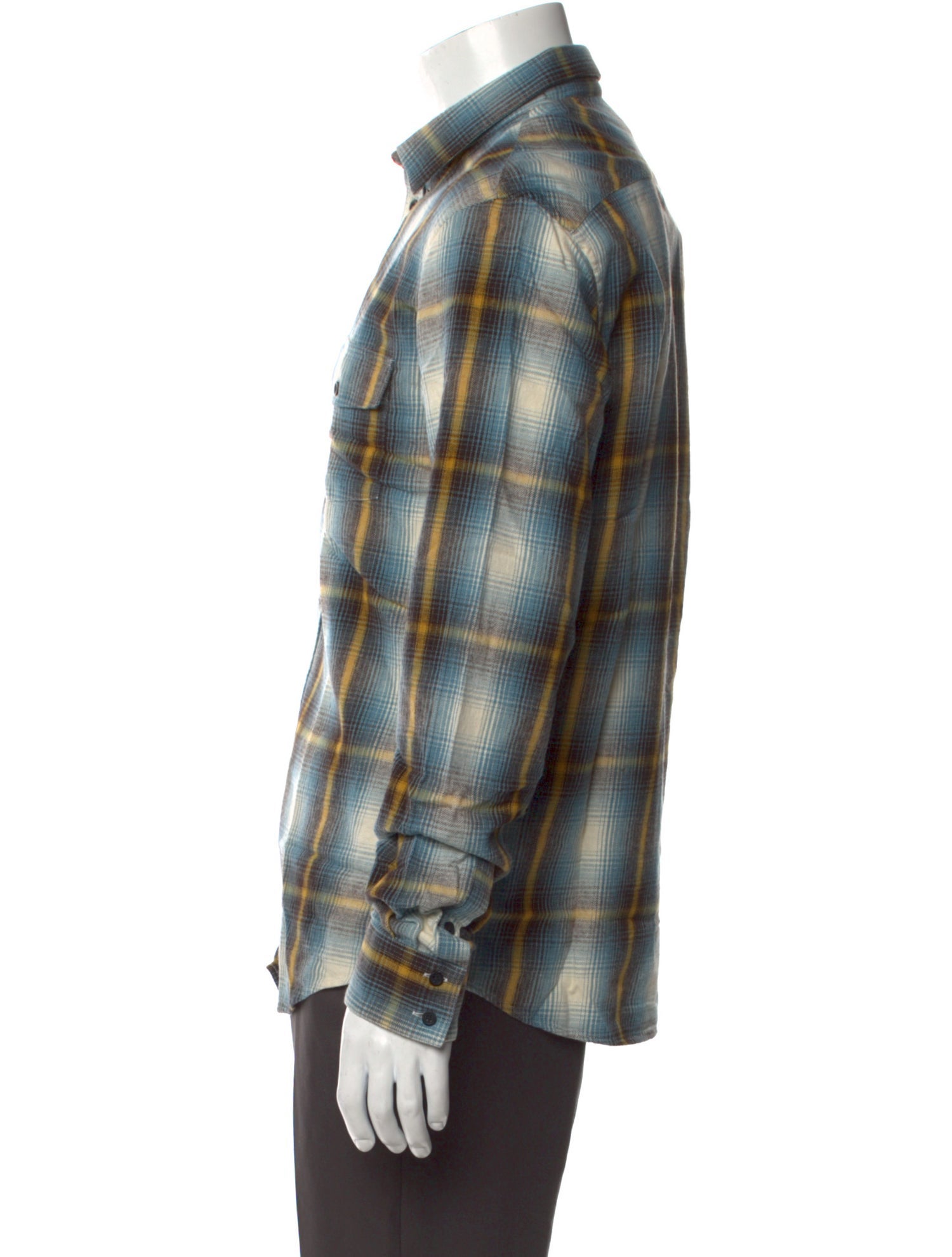 Iro Plaid Print Long Sleeve Shirt w/ Tags