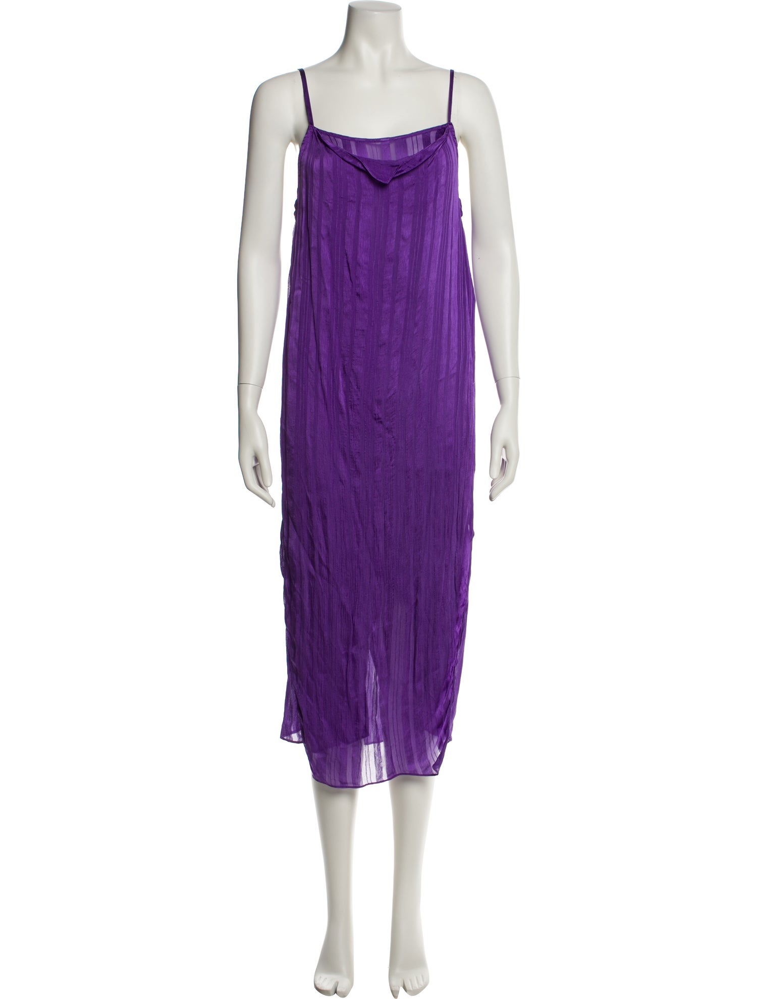 Iro Square Neckline Midi Length Dress