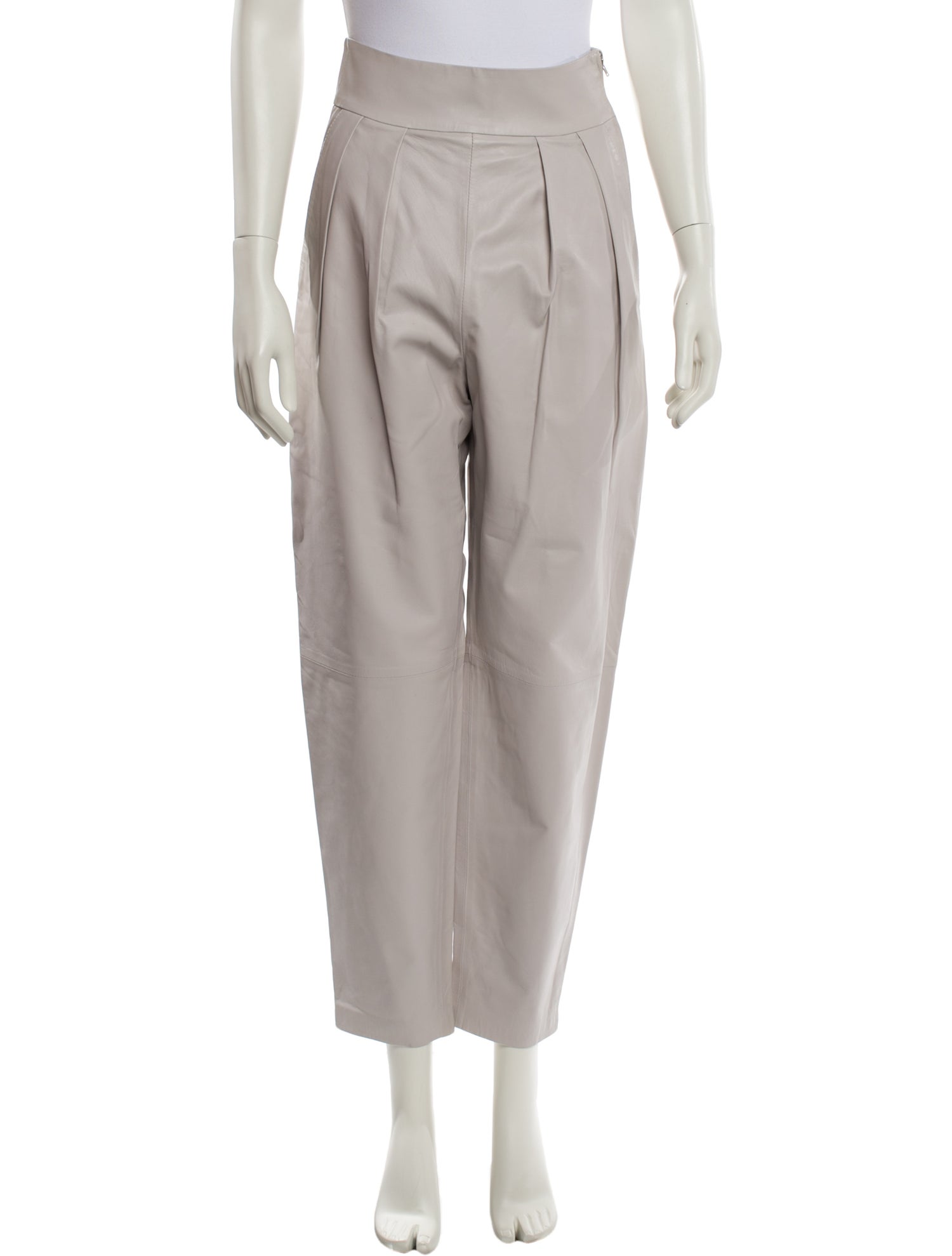 Iro Lamb Leather Straight Leg Pants