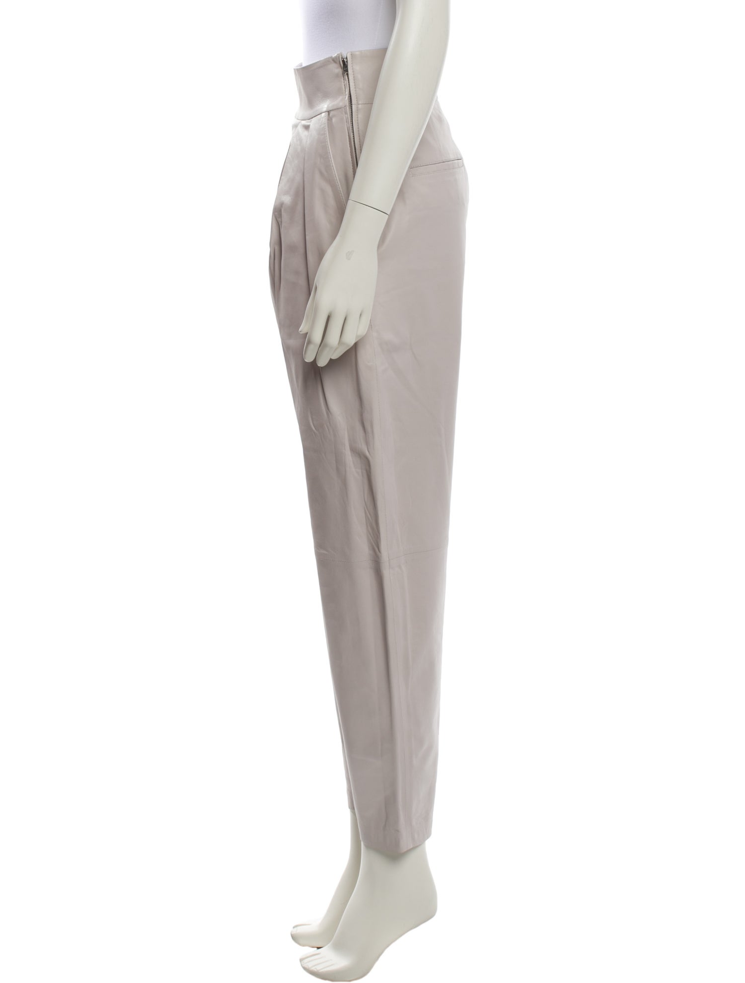 Iro Lamb Leather Straight Leg Pants