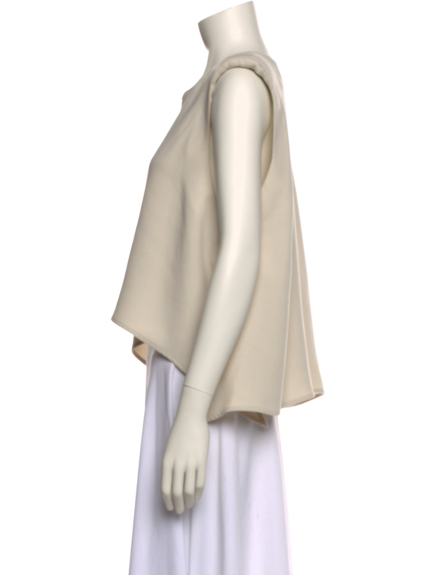 Iro Crew Neck Sleeveless Crop Top