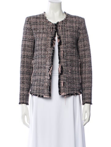 Pre-owned Iro Tweed Pattern Jacket In Neutral