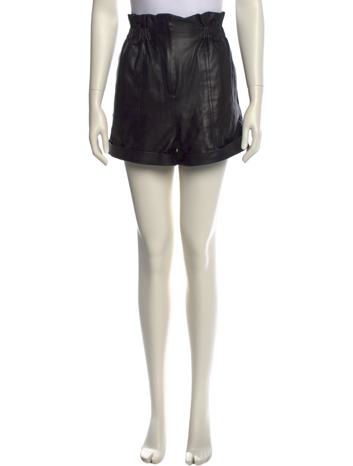 Iro Lamb Leather Mini Shorts