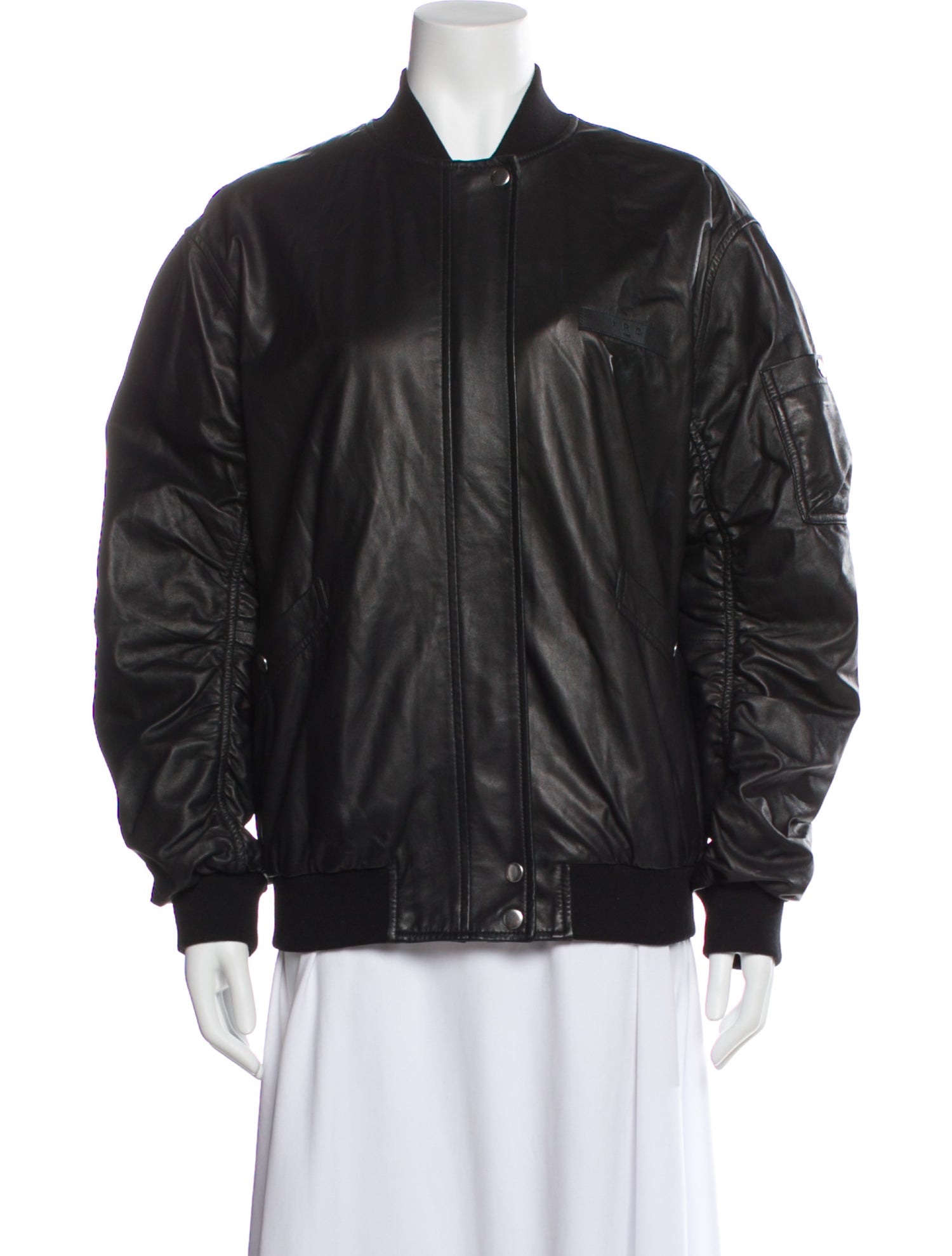 Iro Lamb Leather Bomber Jacket