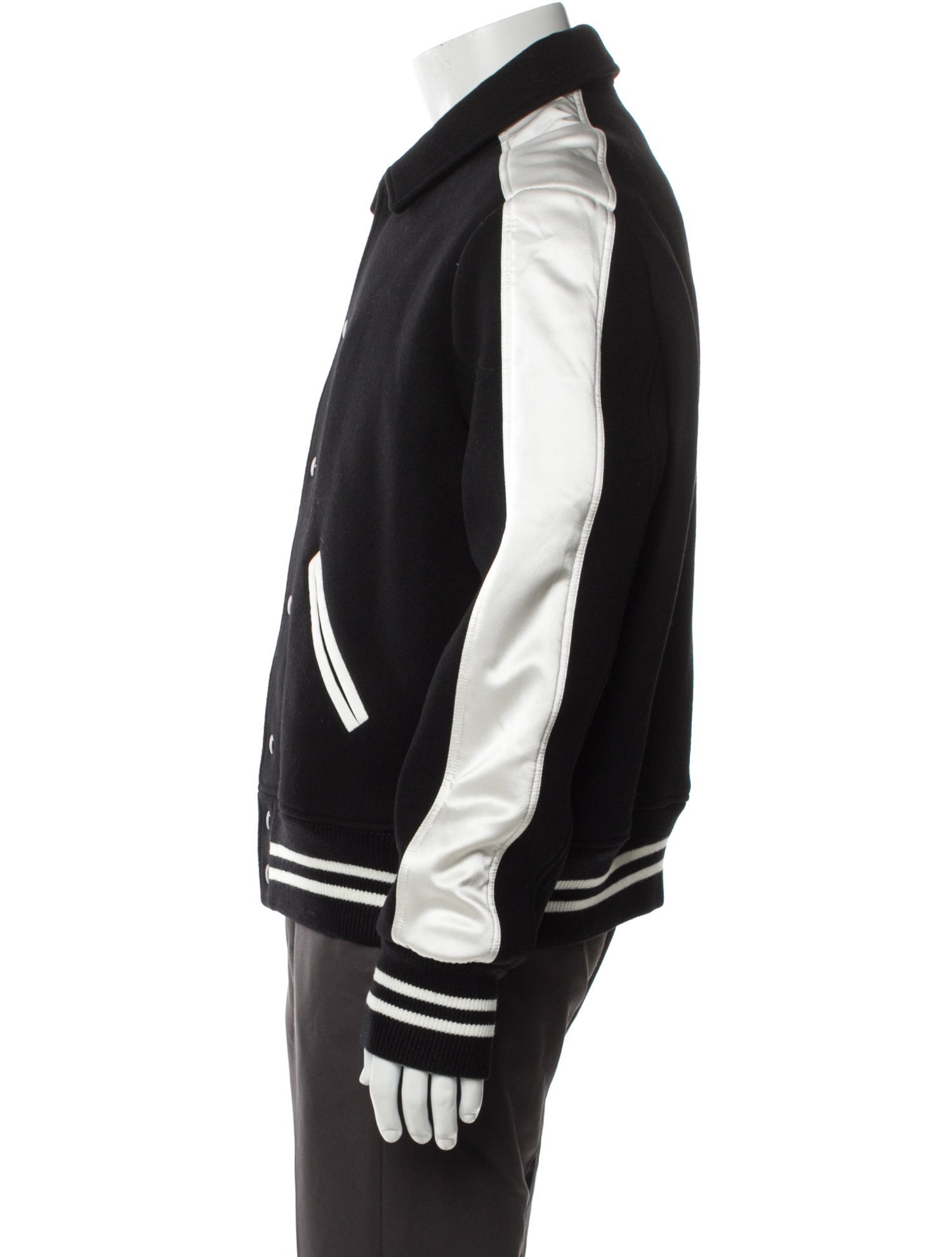 Iro Wool Striped Varsity Jacket