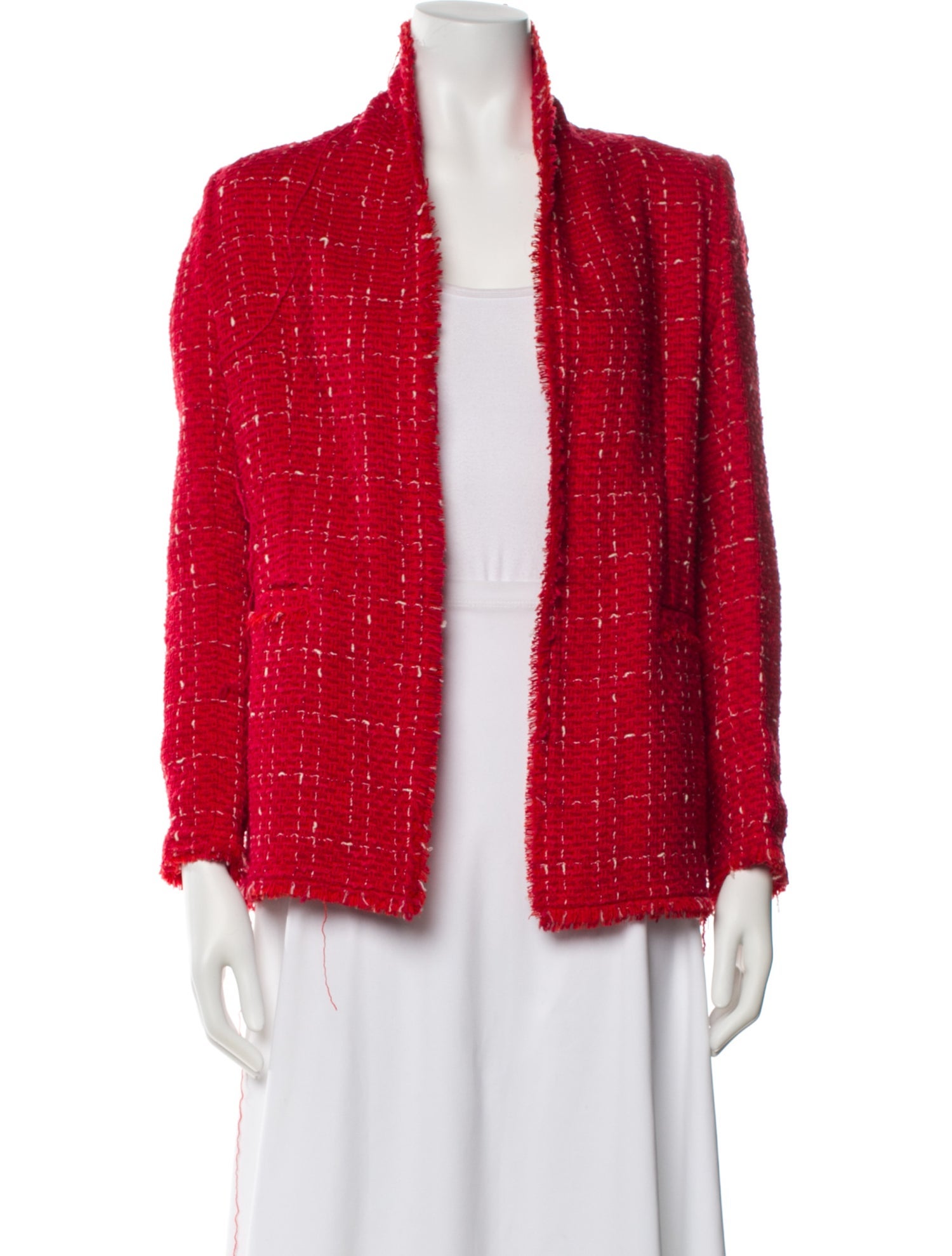 Iro Wool Tweed Pattern Jacket