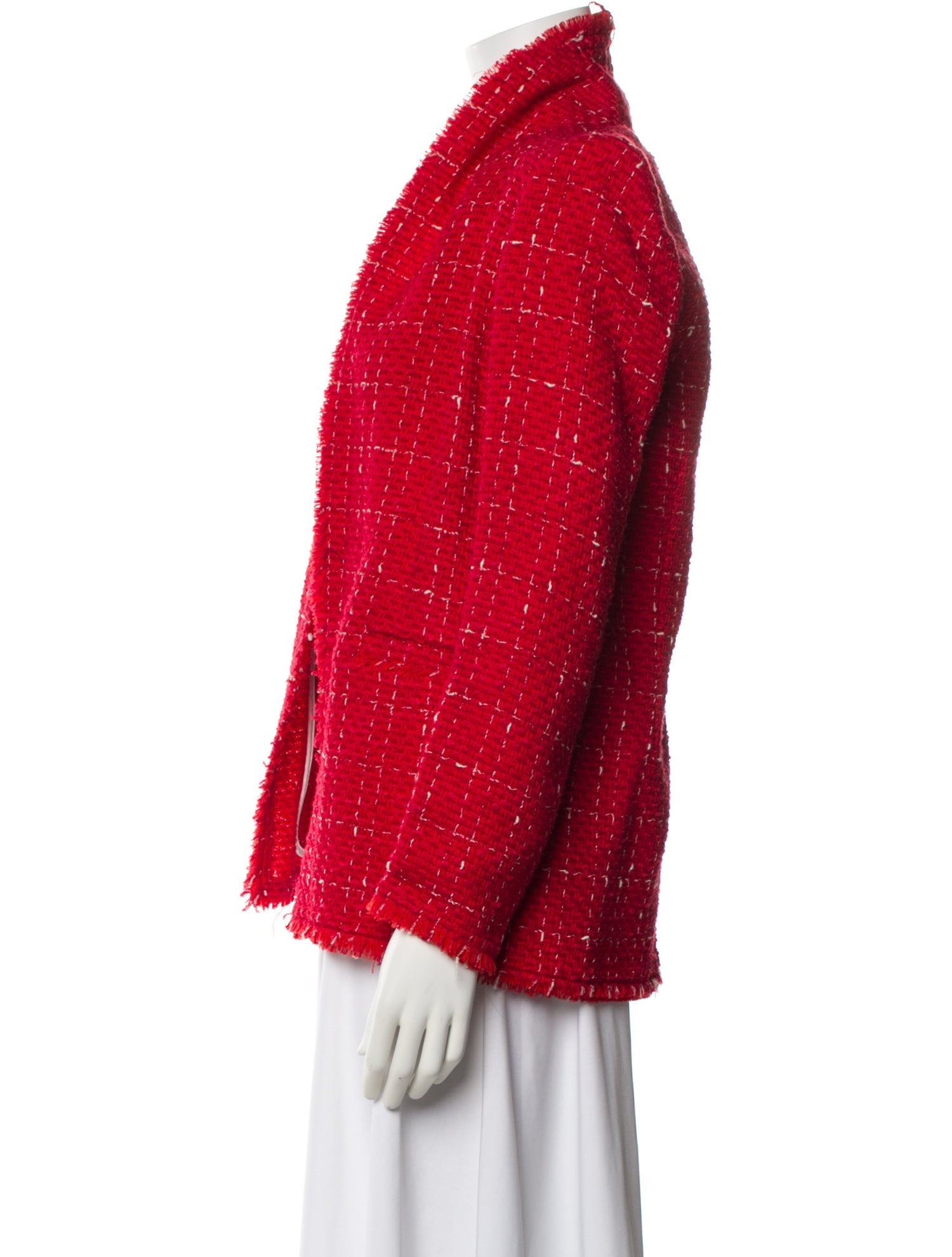 Iro Wool Tweed Pattern Jacket