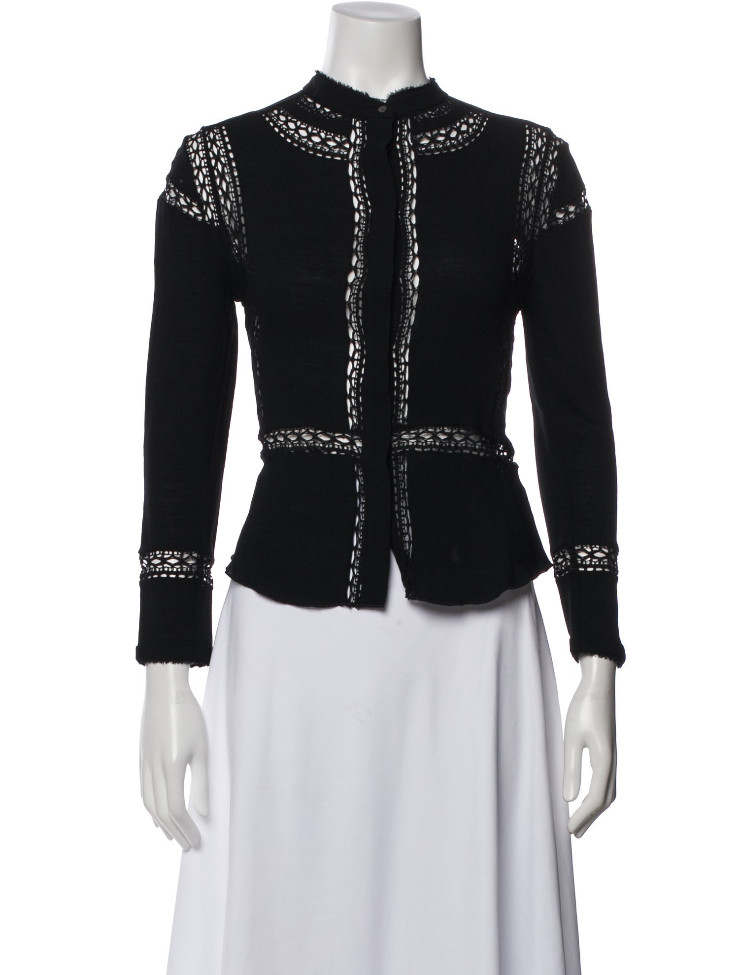 Iro Silk Lace Pattern Top