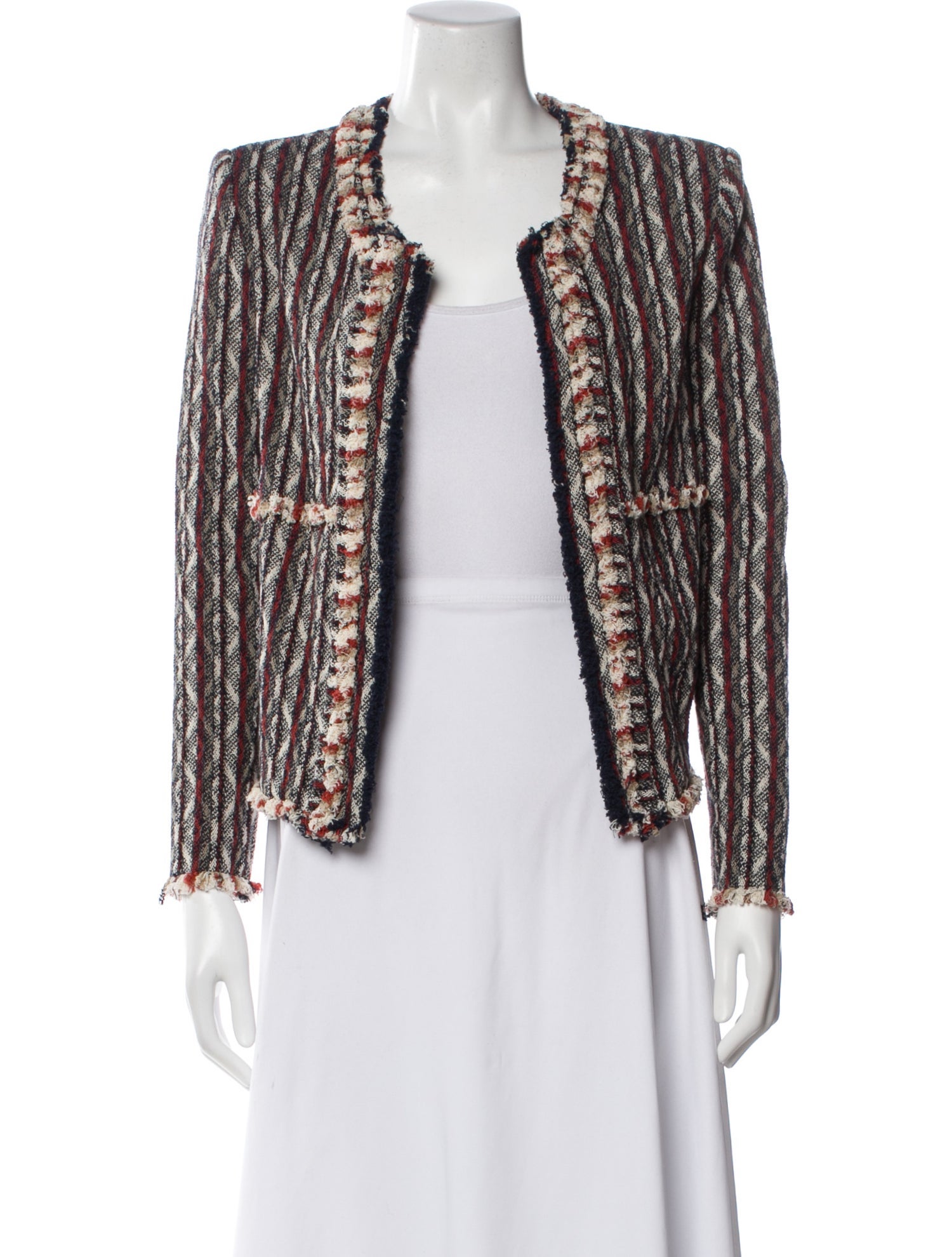 Iro Tweed Pattern Evening Jacket