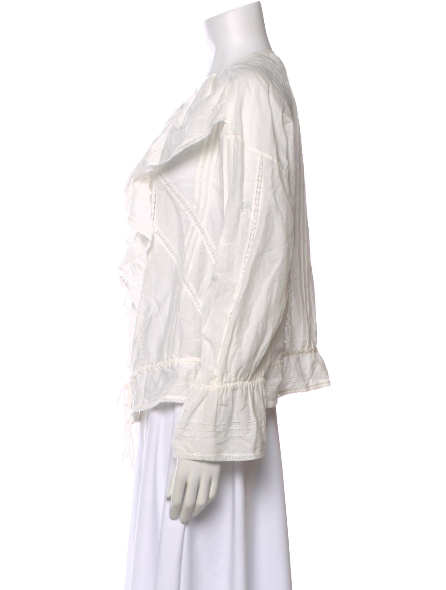 Iro Crew Neck Long Sleeve Blouse