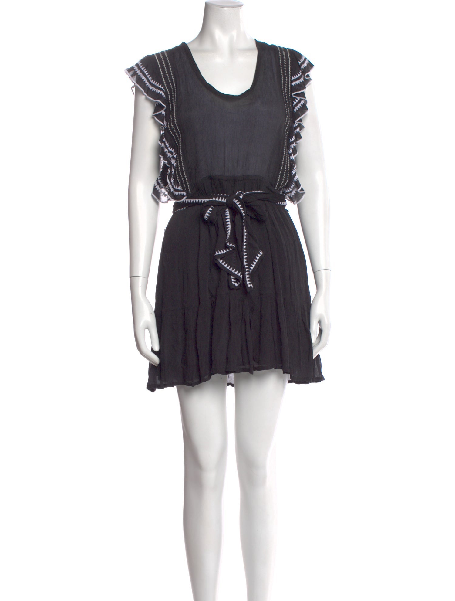 Iro Scoop Neck Mini Dress