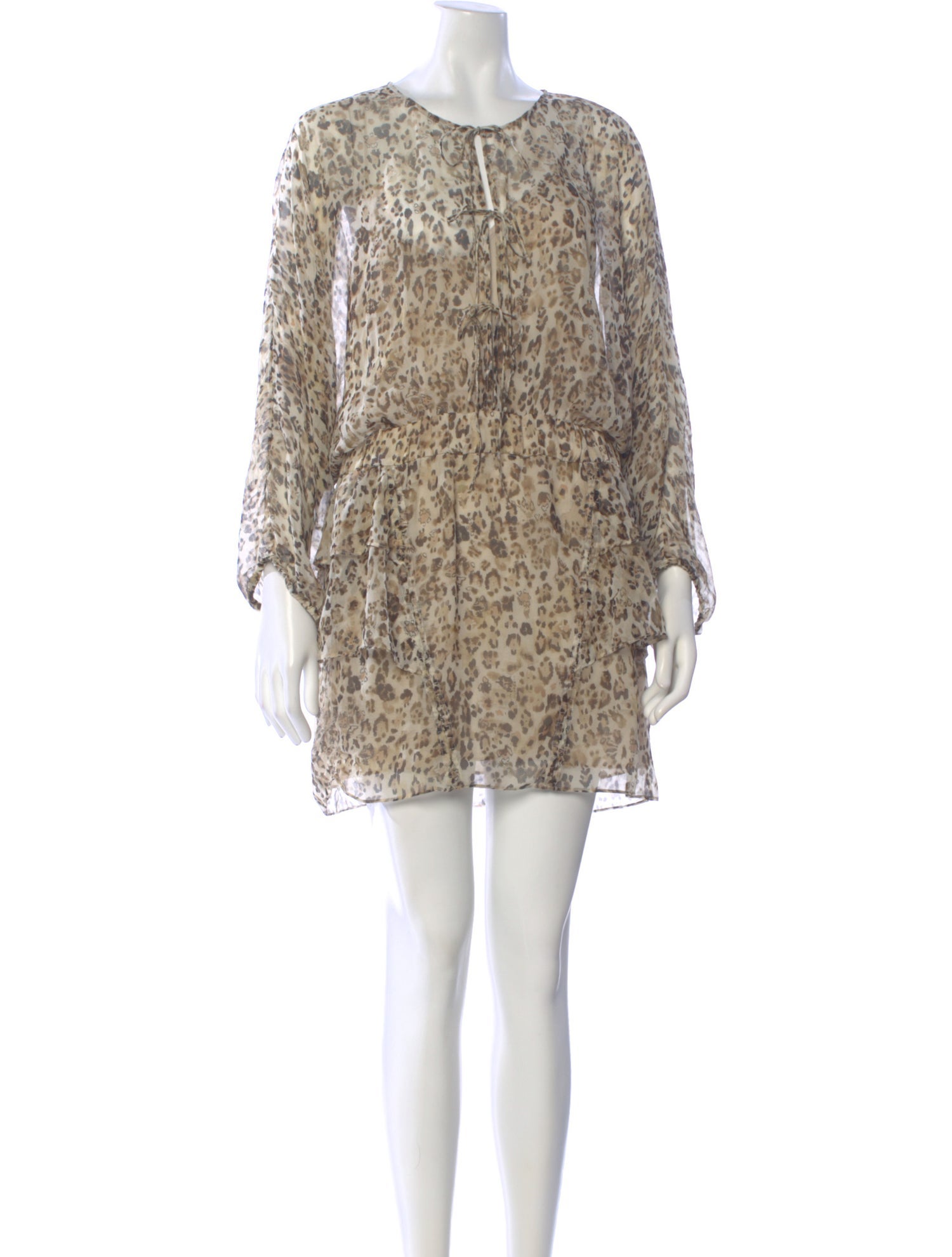 Iro Animal Print Mini Dress