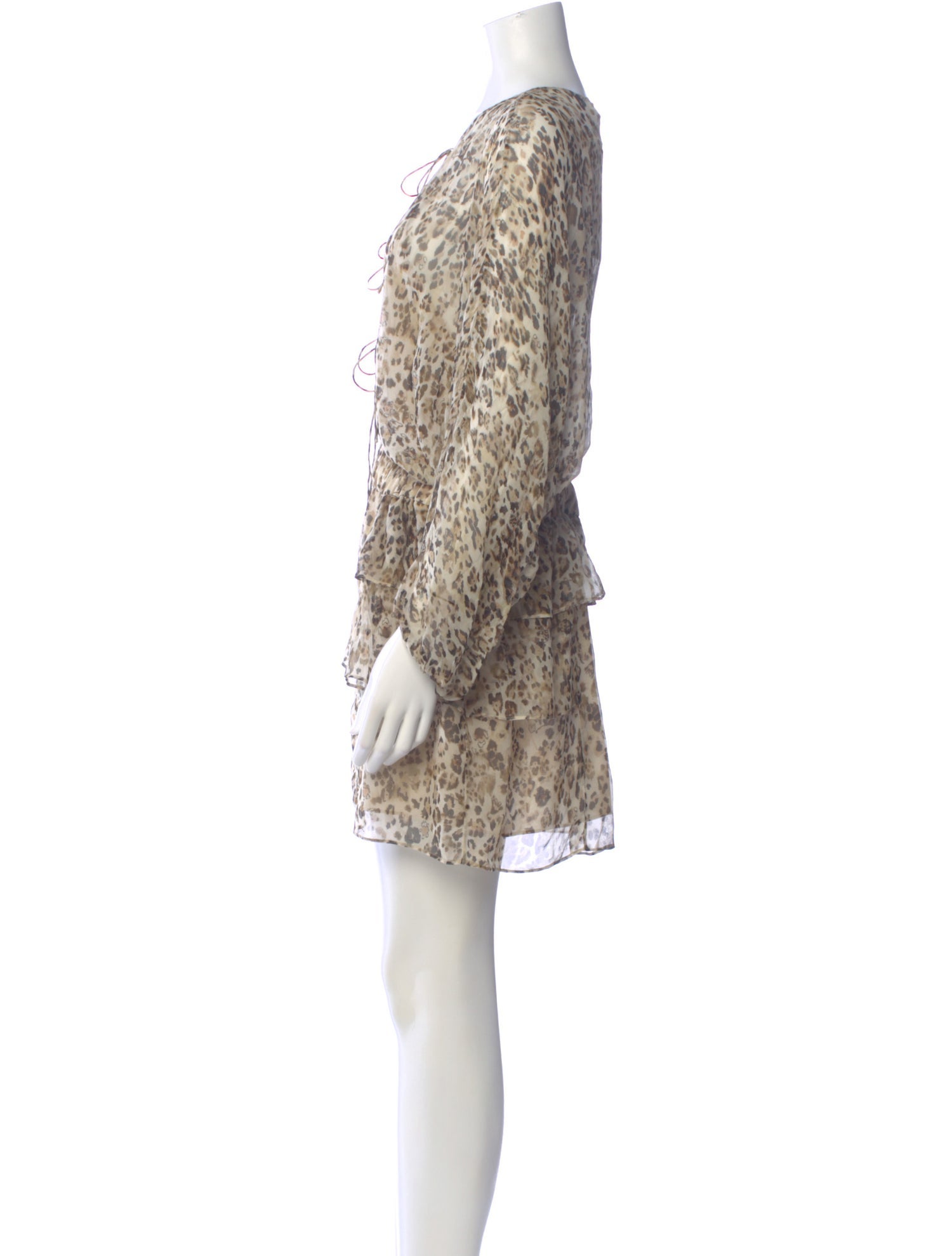Iro Animal Print Mini Dress