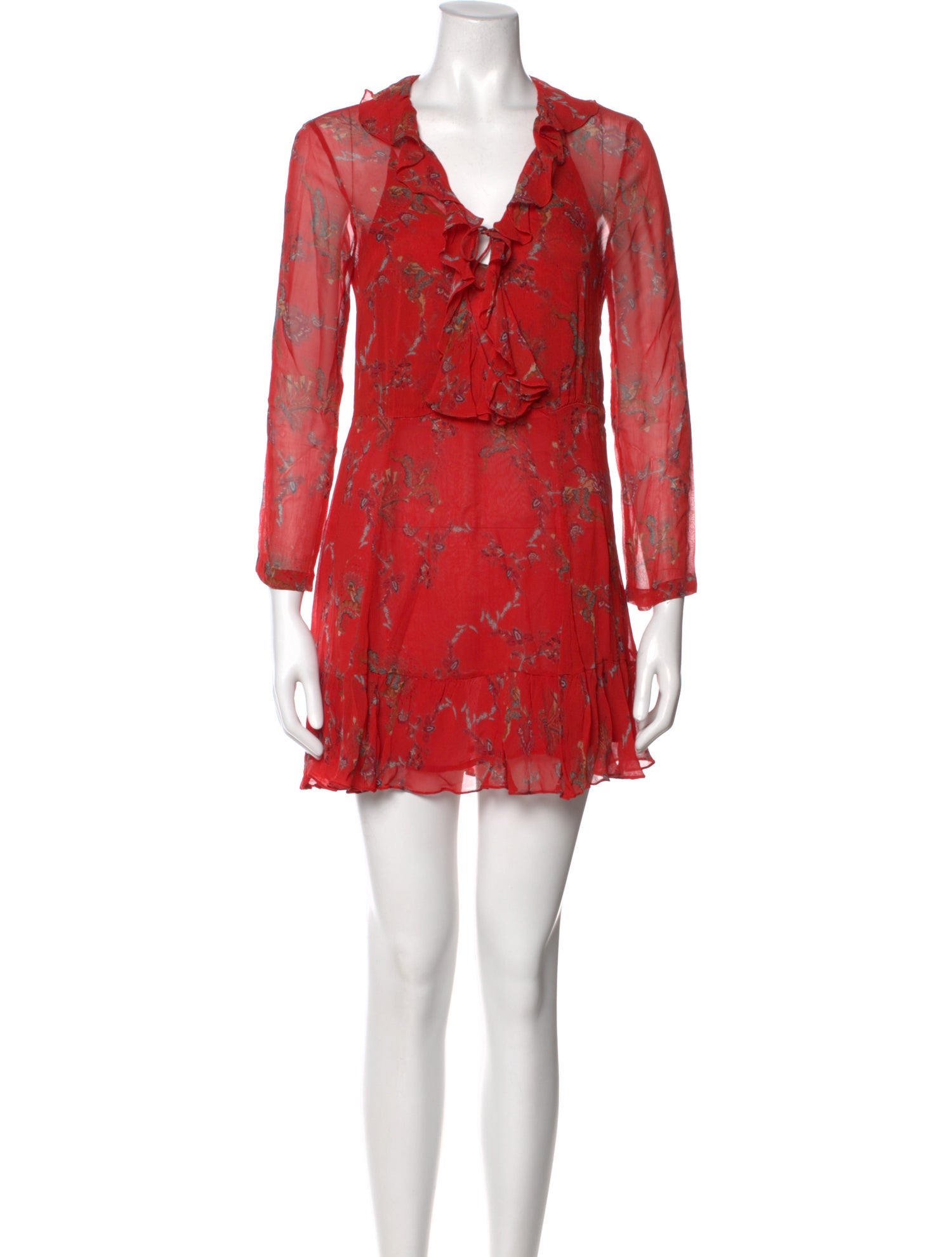 Iro Printed Mini Dress