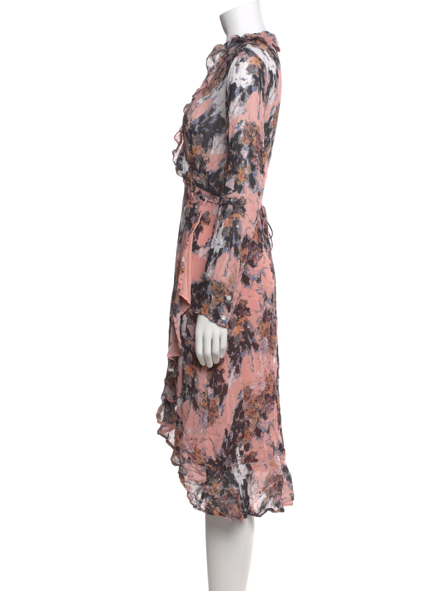 Iro Floral Print Midi Length Dress