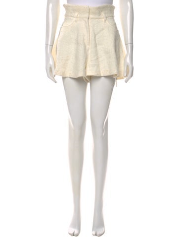 Pre-owned Iro Linen Mini Shorts In Neutral