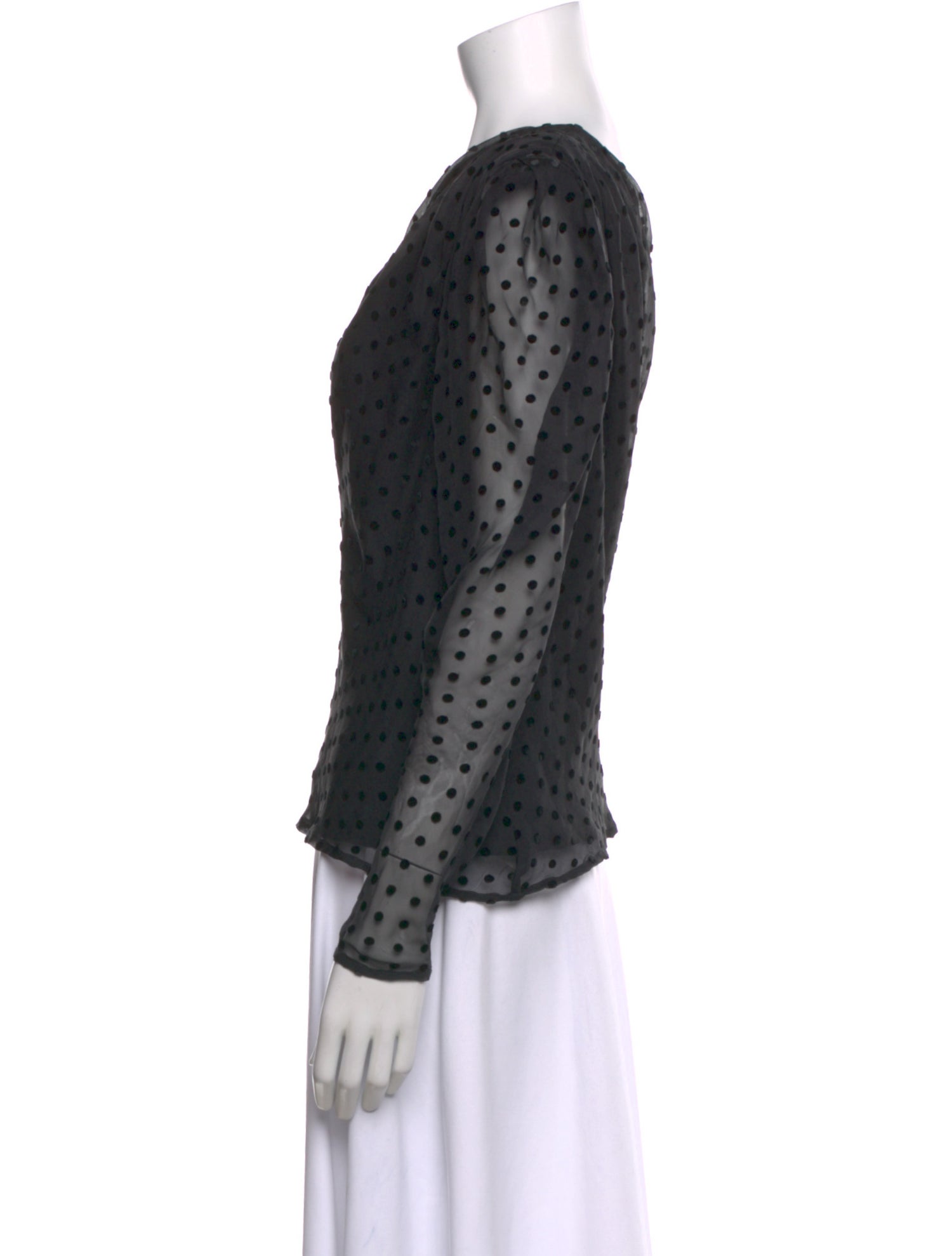 Iro Silk Polka Dot Print Blouse