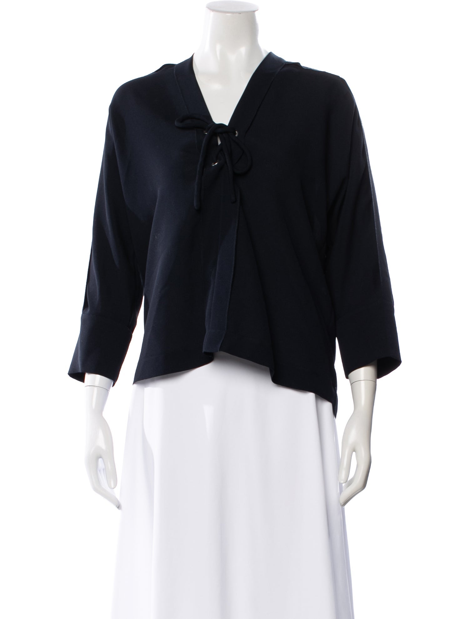 Iro V-Neck Three-Quarter Sleeve Top