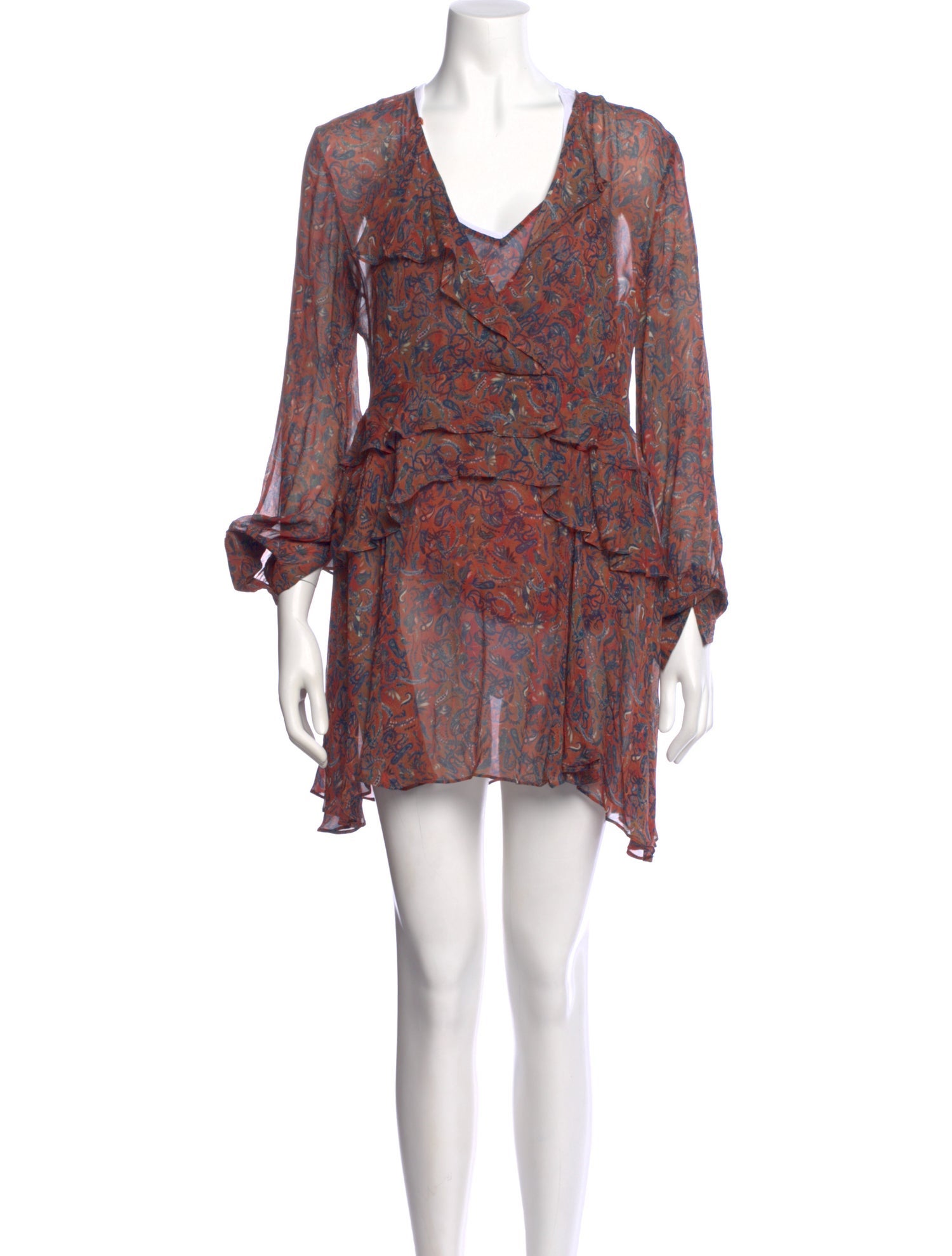 Iro Patterned Mini Dress