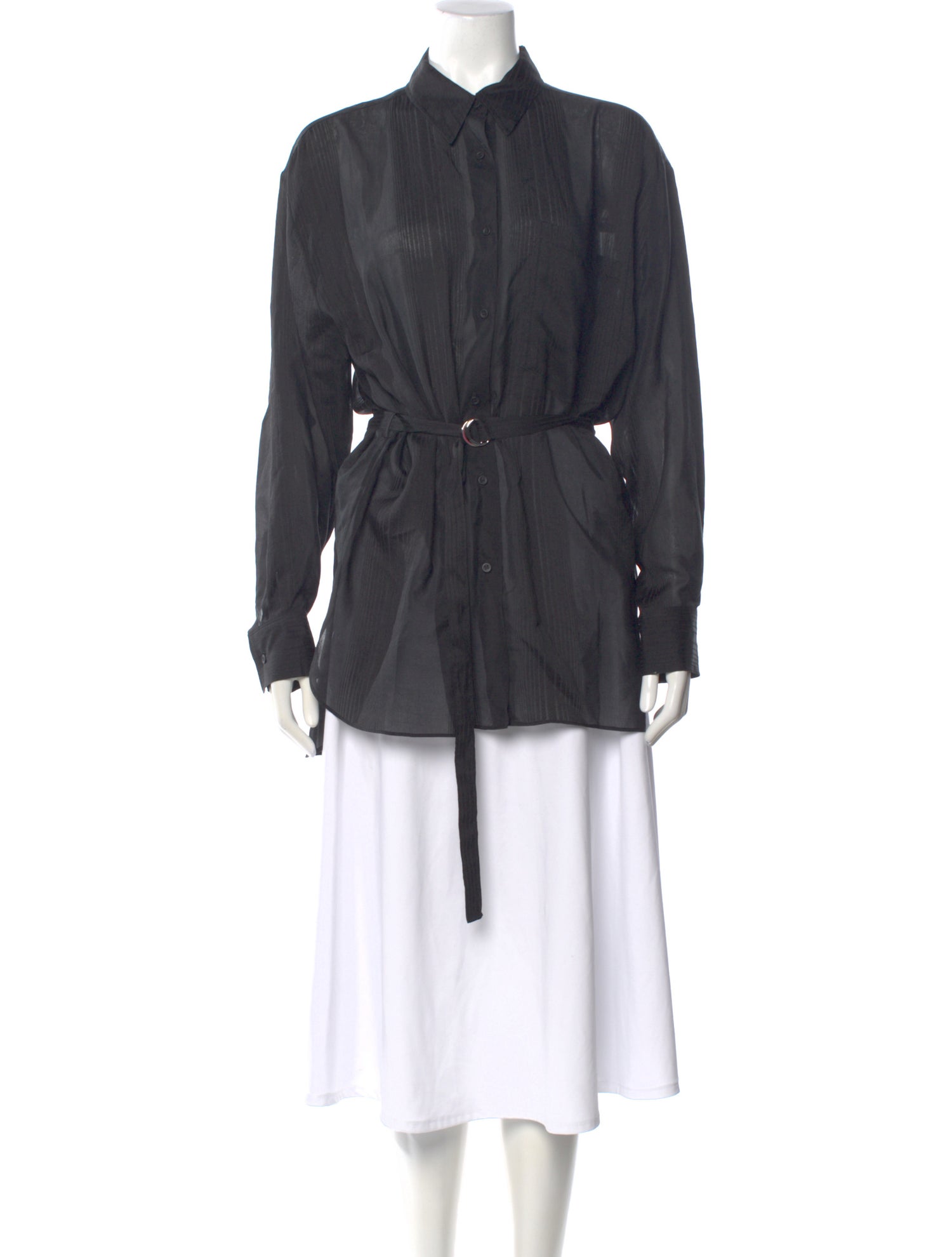 Iro Long Sleeve Button-Up Top