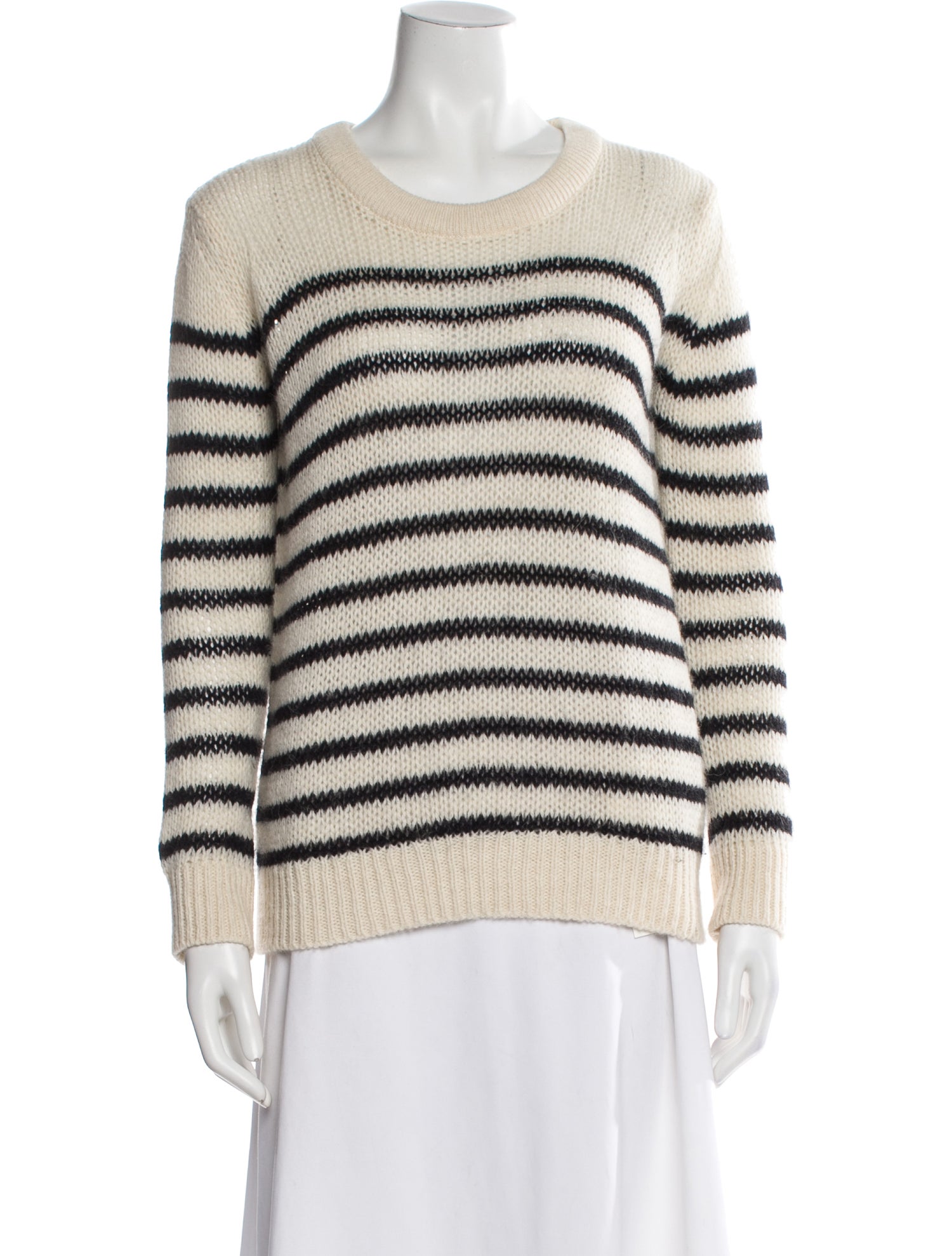 Iro Striped Scoop Neck Sweater